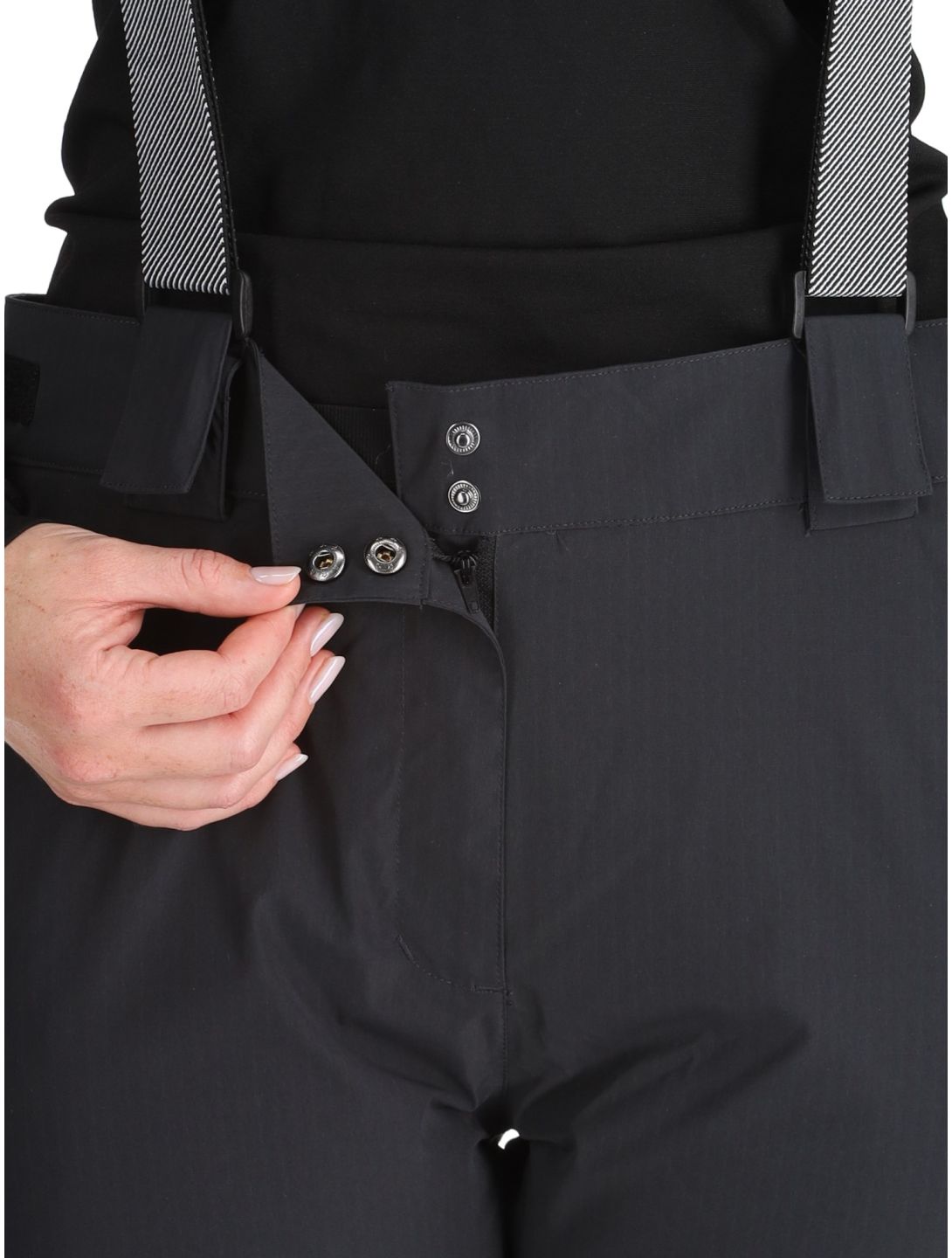 2117 of Sweden, Nausta pantalones de esquí mujeres Black negro 