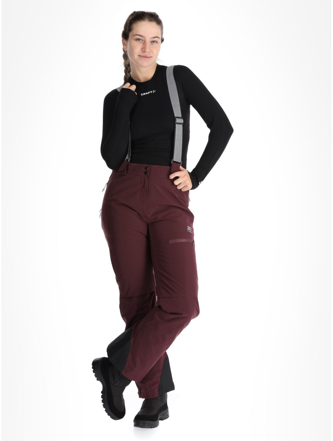 2117 of Sweden, Nausta pantalones de esquí mujeres Dk Plum púrpura 