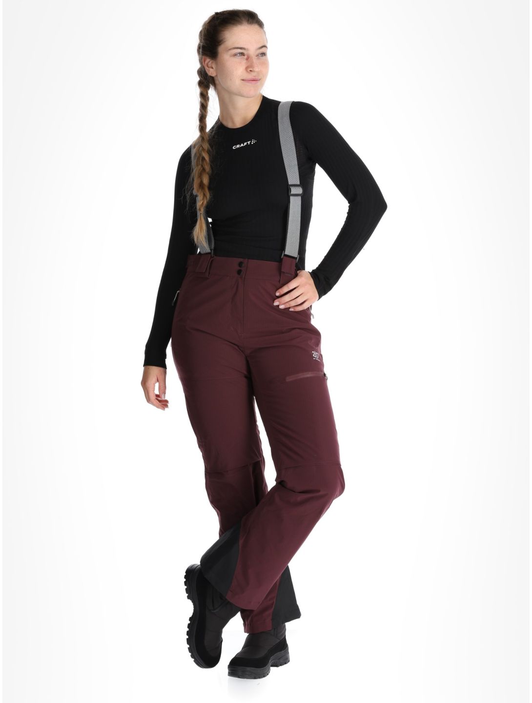 2117 of Sweden, Nausta pantalones de esquí mujeres Dk Plum púrpura 