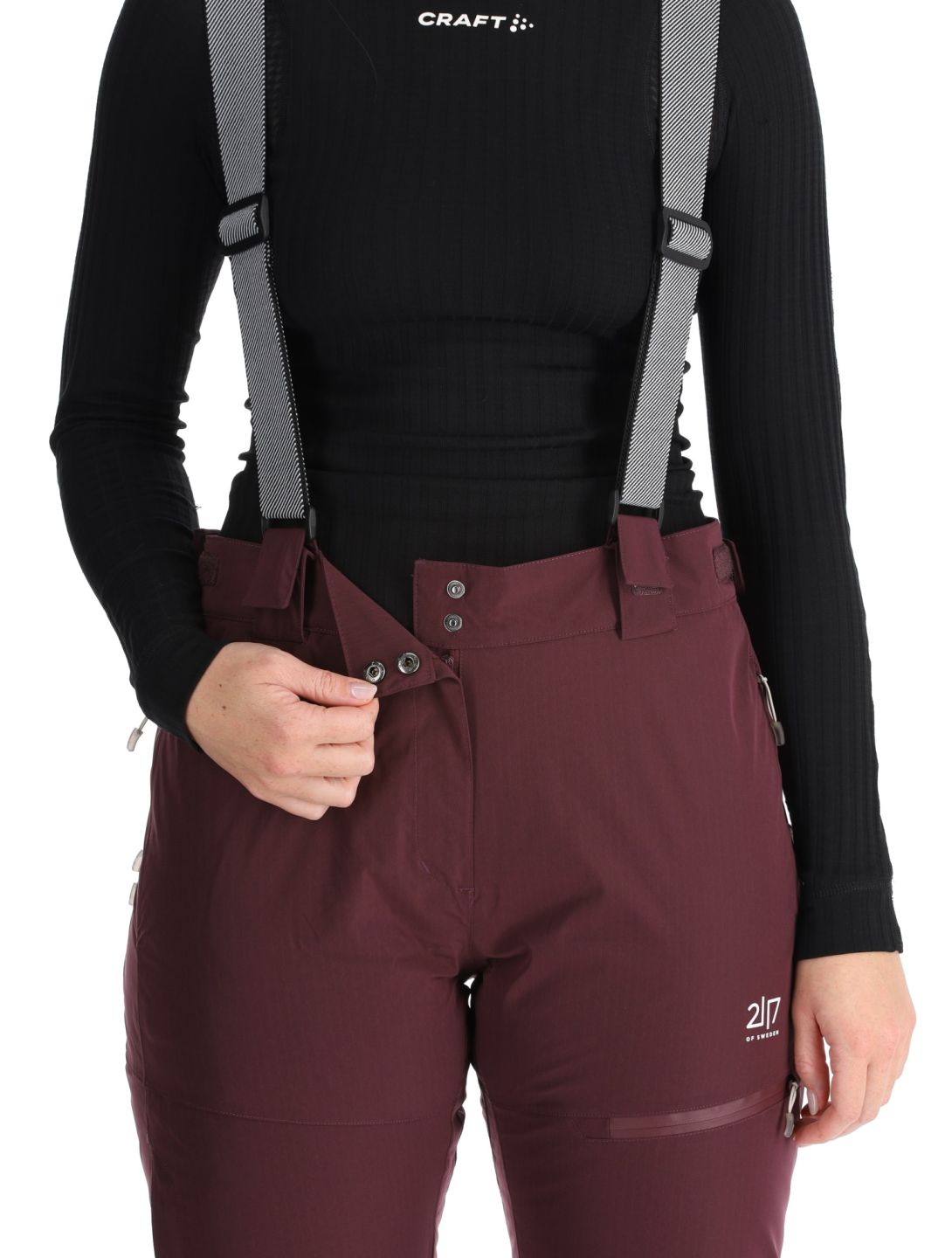 2117 of Sweden, Nausta pantalones de esquí mujeres Dk Plum púrpura 