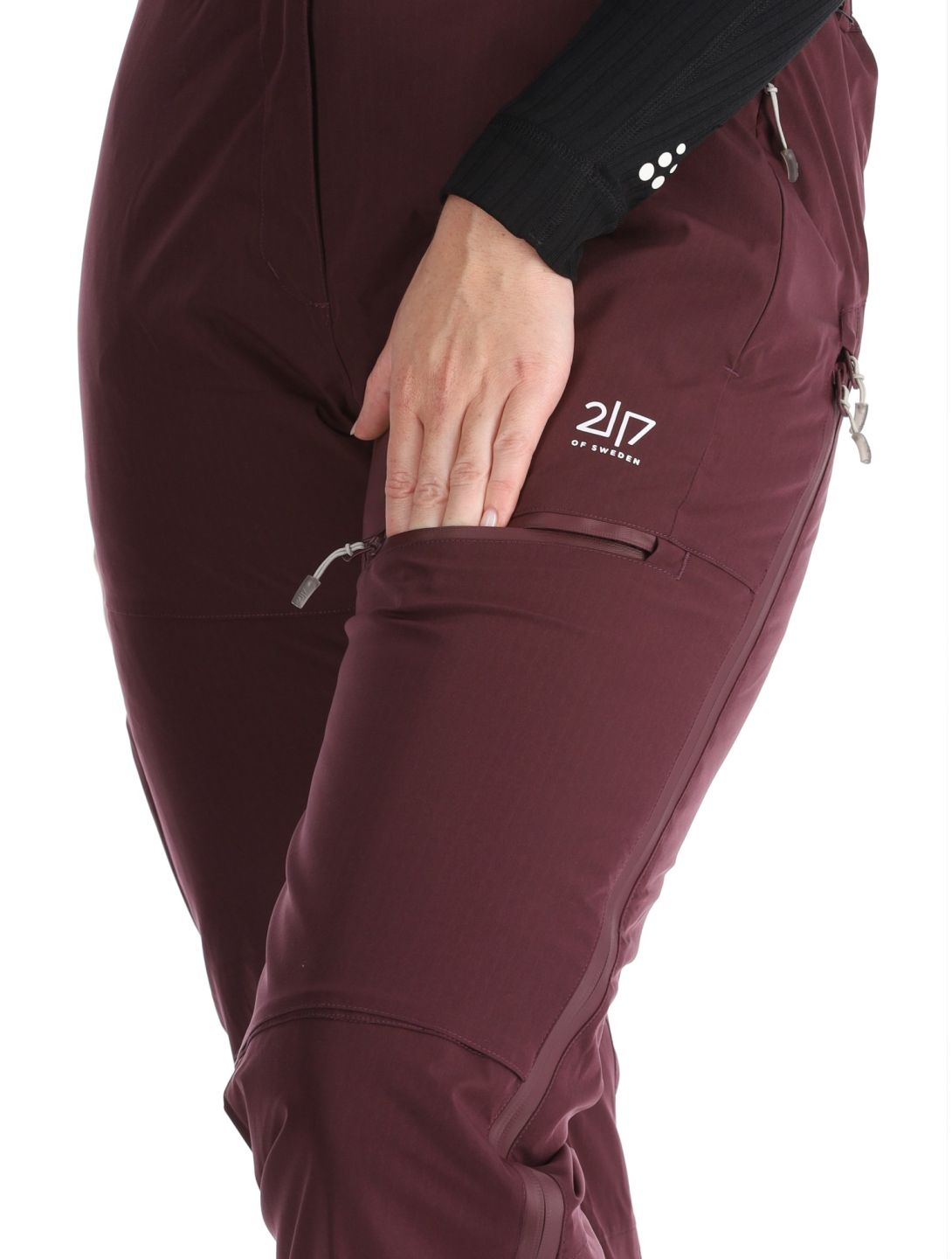 2117 of Sweden, Nausta pantalones de esquí mujeres Dk Plum púrpura 