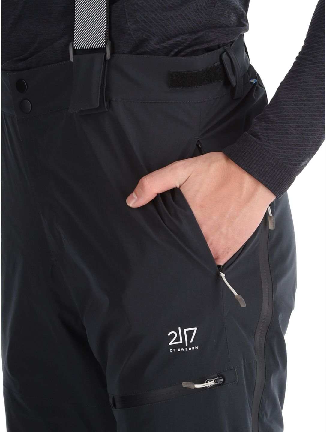 2117 of Sweden, Nausta pantalones de esquí hombres Black negro 