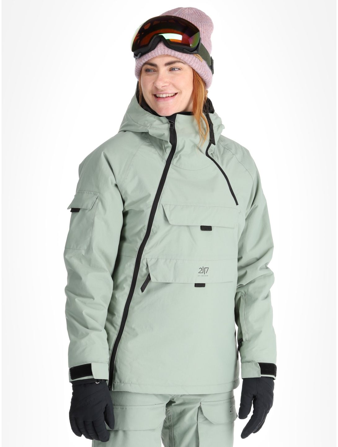 2117 of Sweden, Nelkerim chaqueta de esquí mujeres Vintage Green verde 