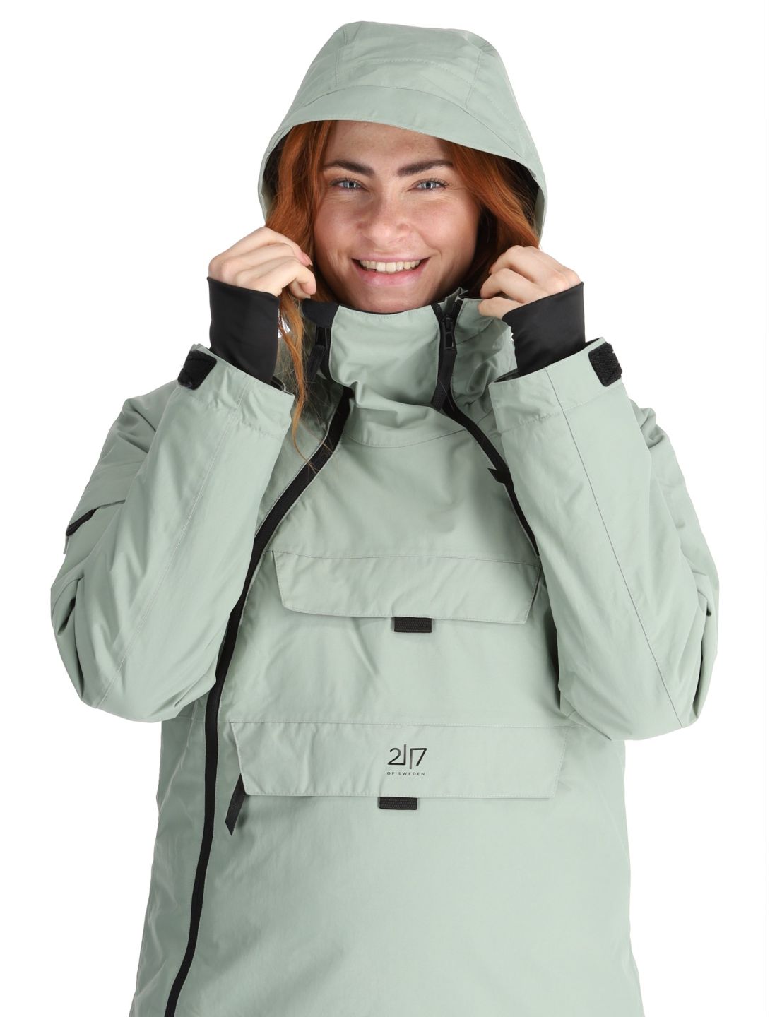 2117 of Sweden, Nelkerim chaqueta de esquí mujeres Vintage Green verde 