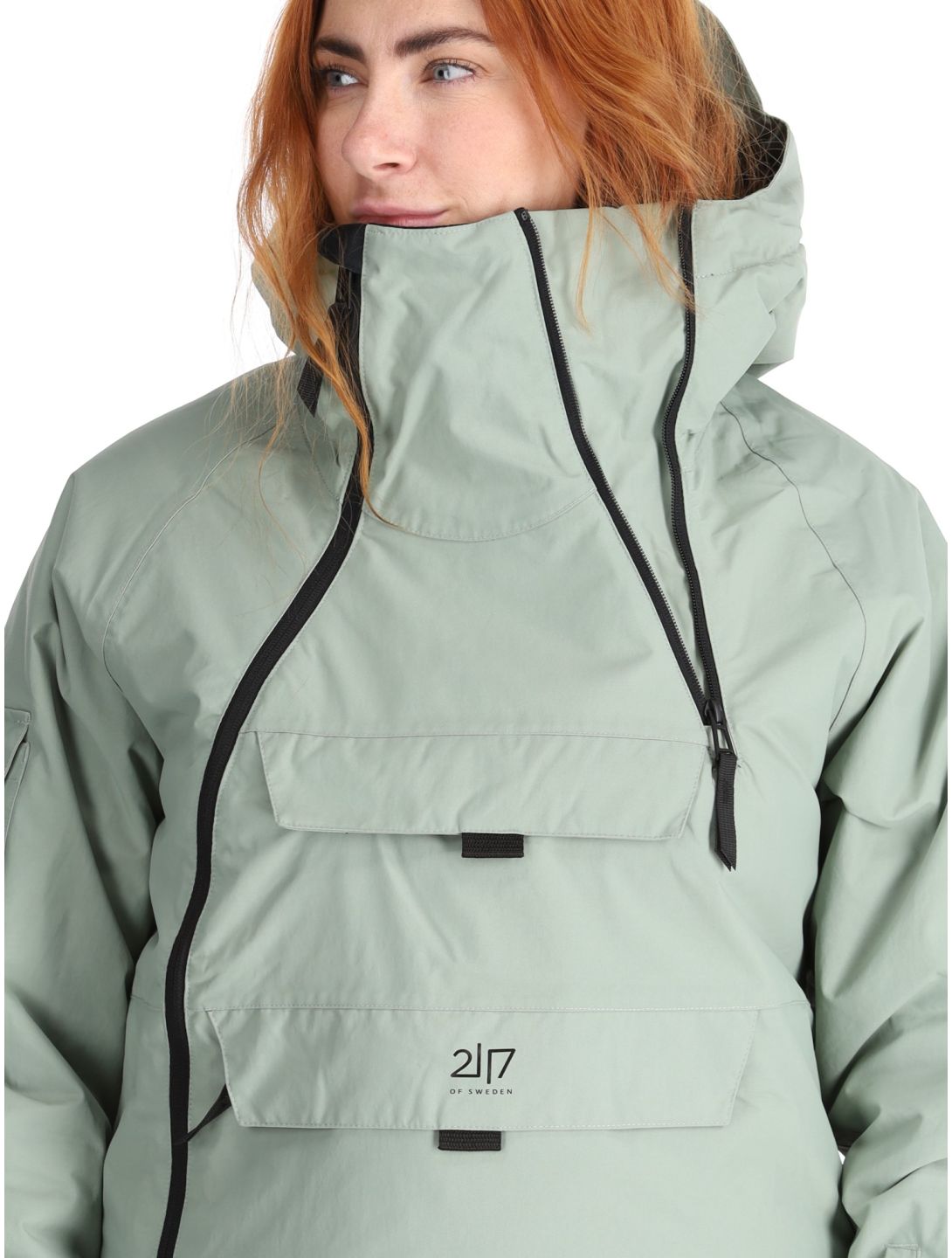 2117 of Sweden, Nelkerim chaqueta de esquí mujeres Vintage Green verde 