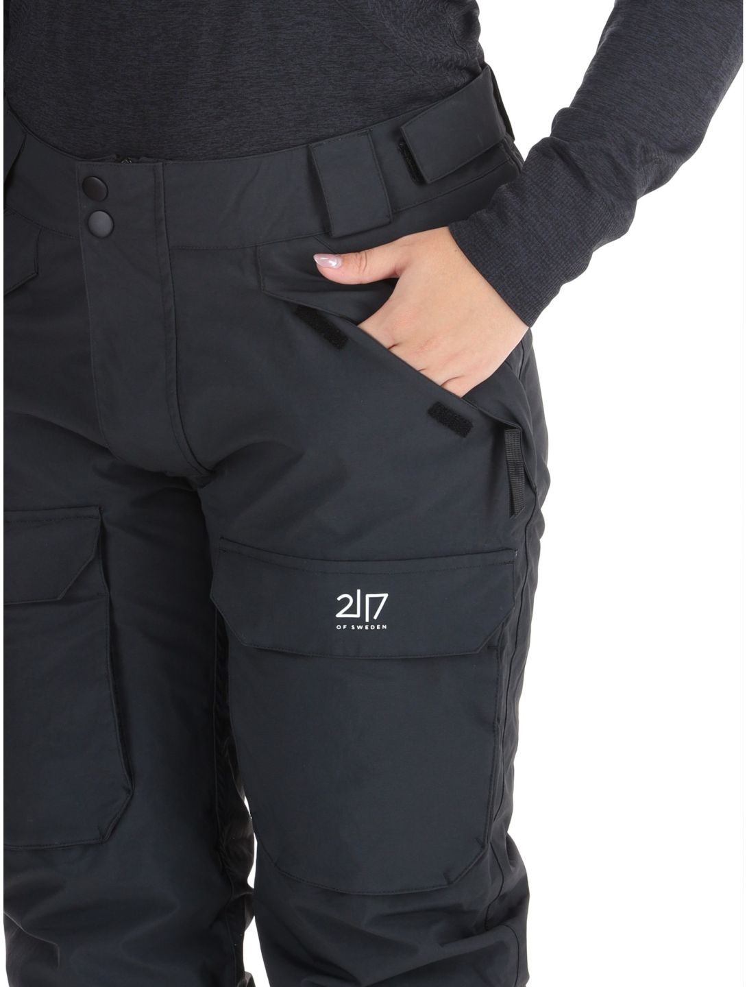 2117 of Sweden, Nelkerim pantalones de esquí mujeres Black negro 