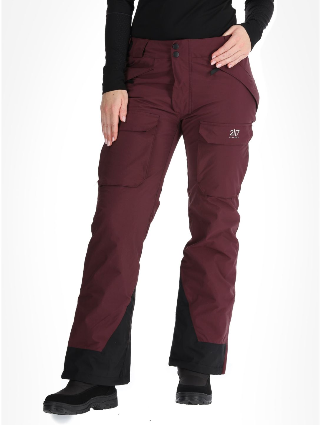 2117 of Sweden, Nelkerim pantalones de esquí mujeres Dk-Plum púrpura 