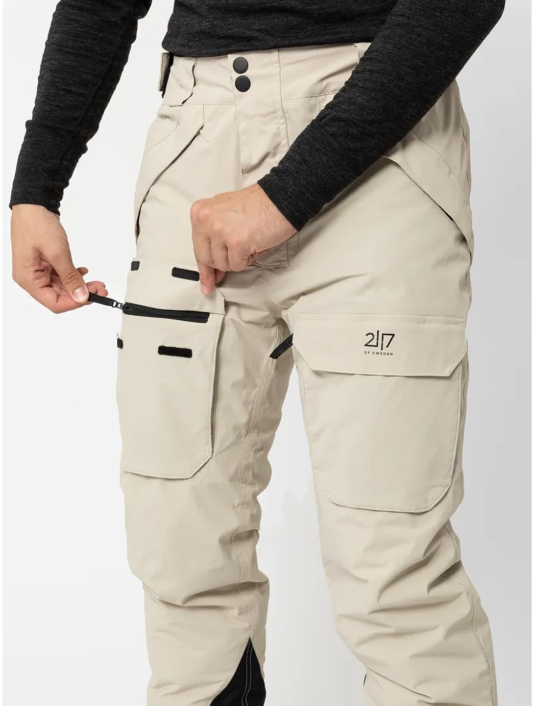 2117 of Sweden, Nelkerim pantalones de esquí hombres Beige beige 