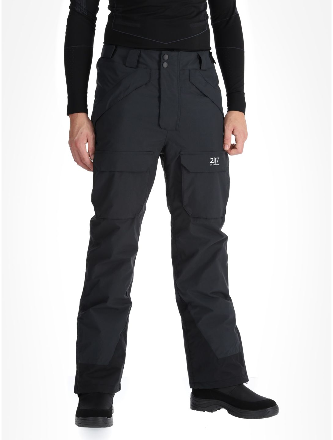 2117 of Sweden, Nelkerim pantalones de esquí hombres Black negro 