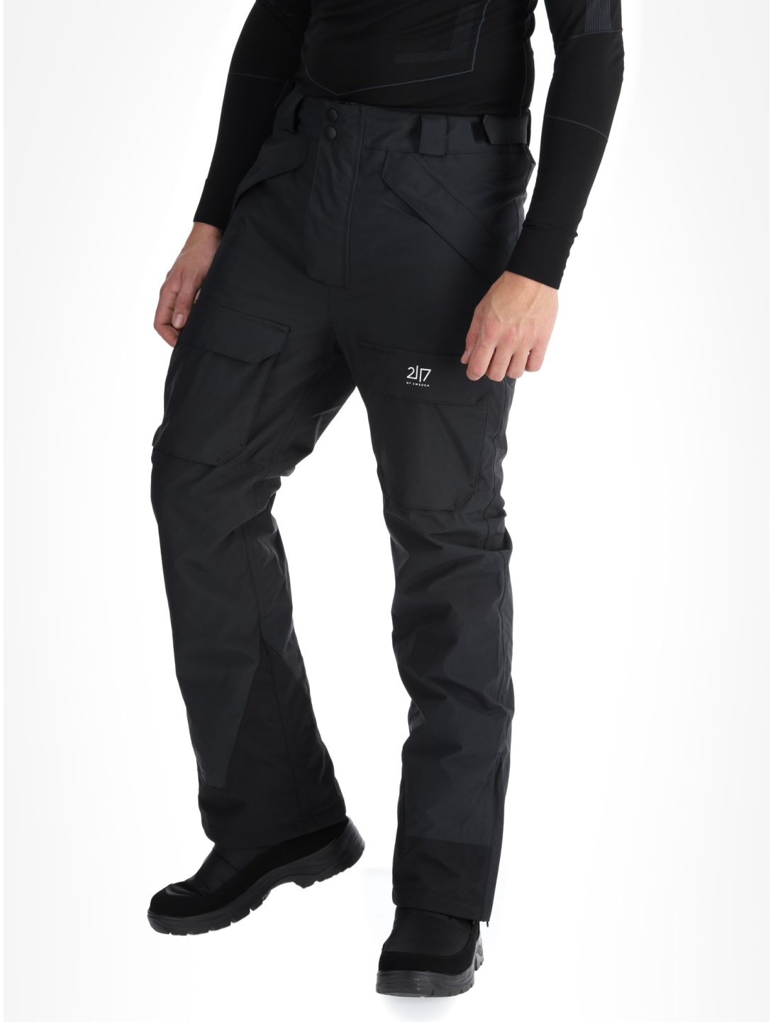 2117 of Sweden, Nelkerim pantalones de esquí hombres Black negro 