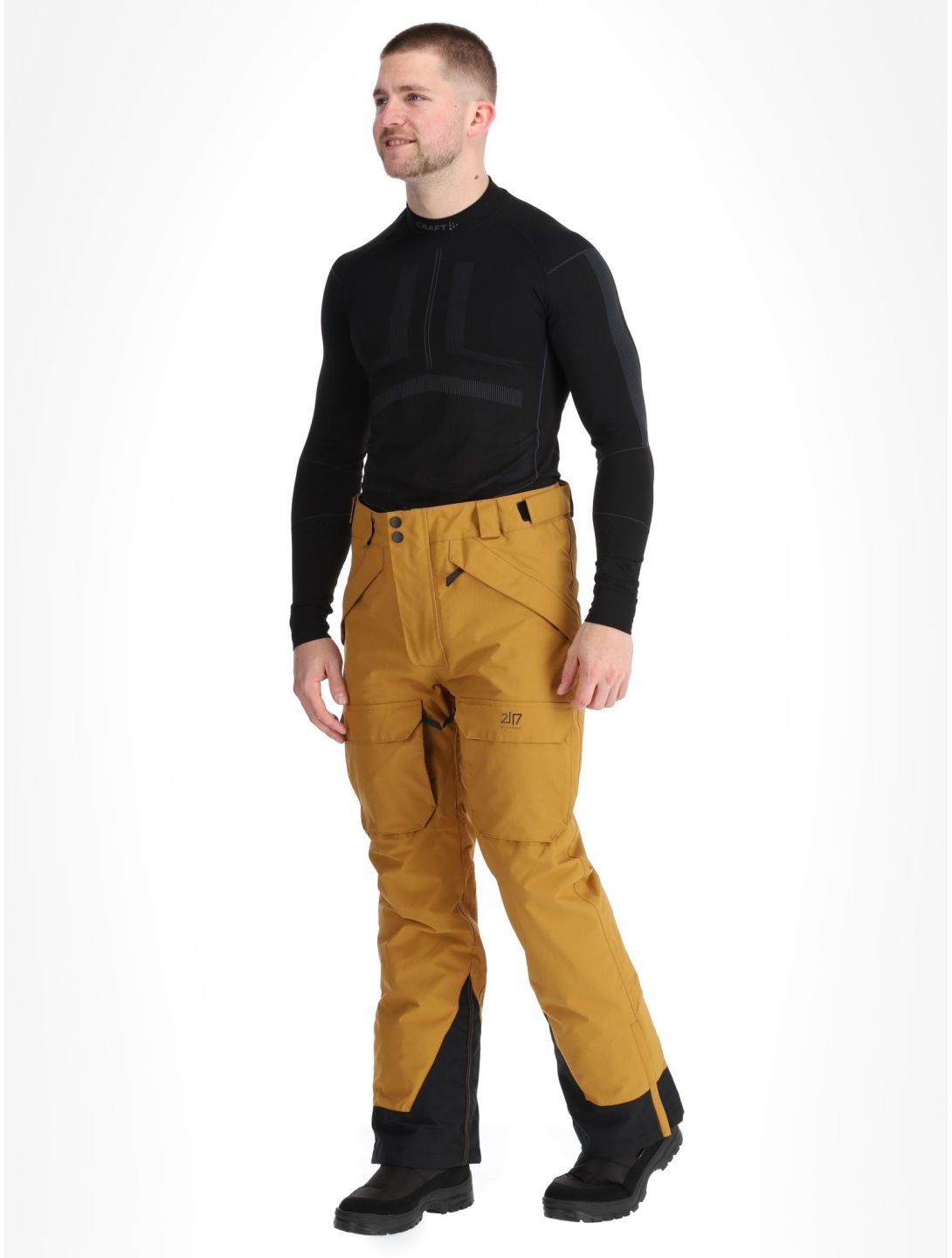 2117 of Sweden, Nelkerim pantalones de esquí hombres Gold marrón 