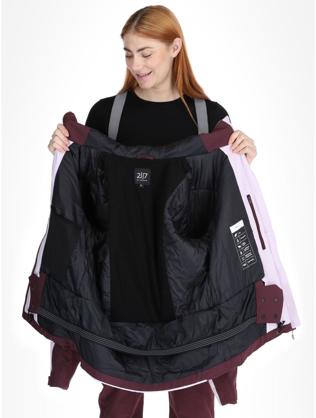 2117 of Sweden, Sala chaqueta de esquí mujeres Dk-Plum púrpura, rosa 