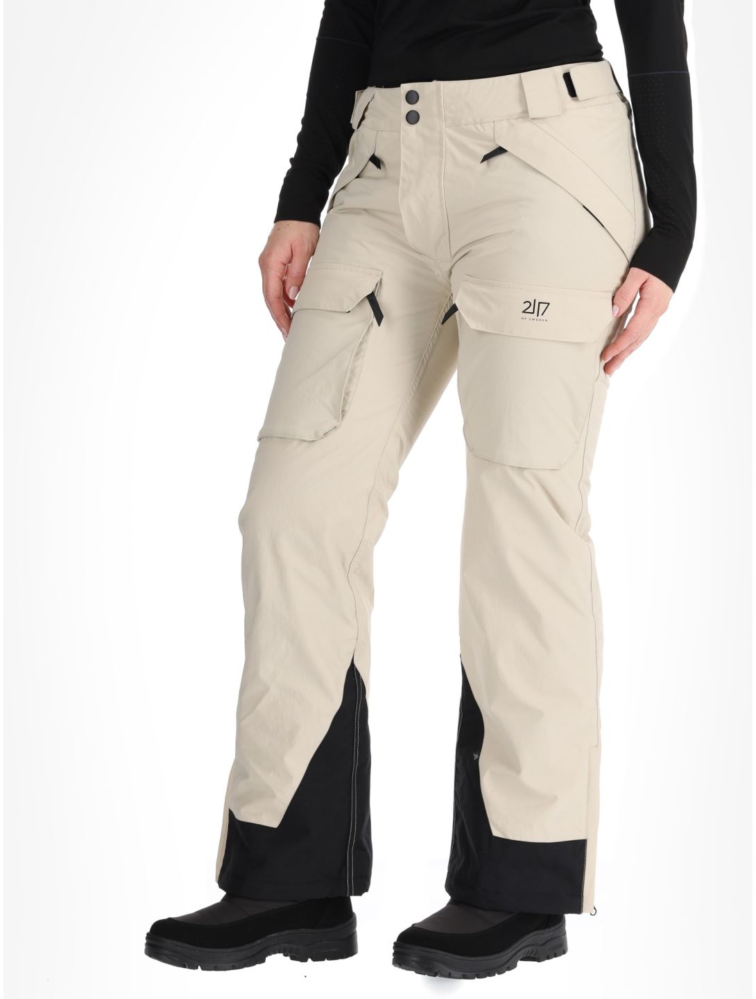 2117 of Sweden, Nelkerim pantalones de esquí mujeres Beige beige 