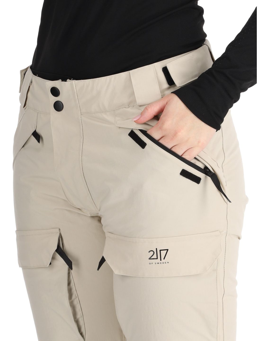 2117 of Sweden, Nelkerim pantalones de esquí mujeres Beige beige 