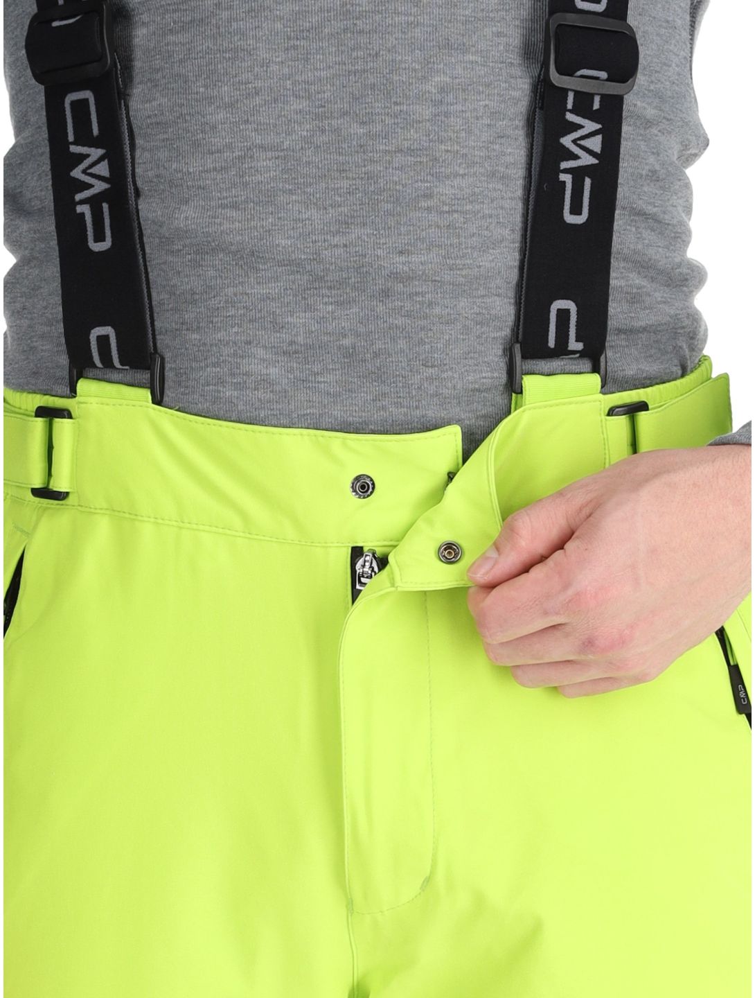 CMP, 3W17397N pantalones de esquí hombres Acid verde 