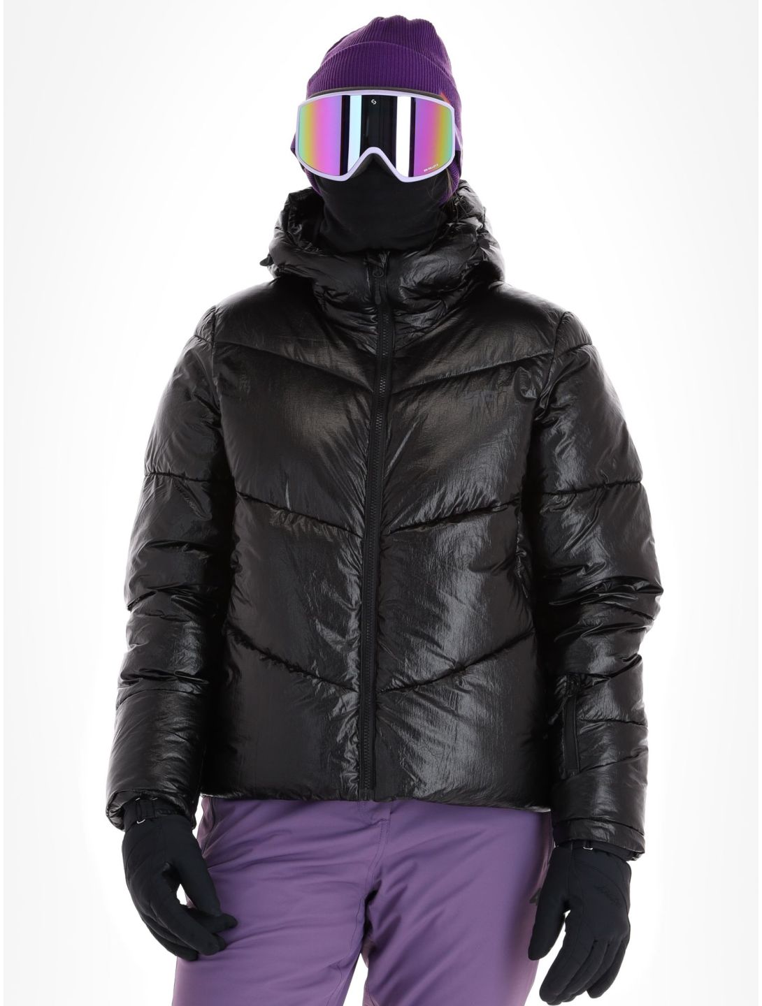 4F, Down Jacket  F277 chaqueta de plumas mujeres Black negro 