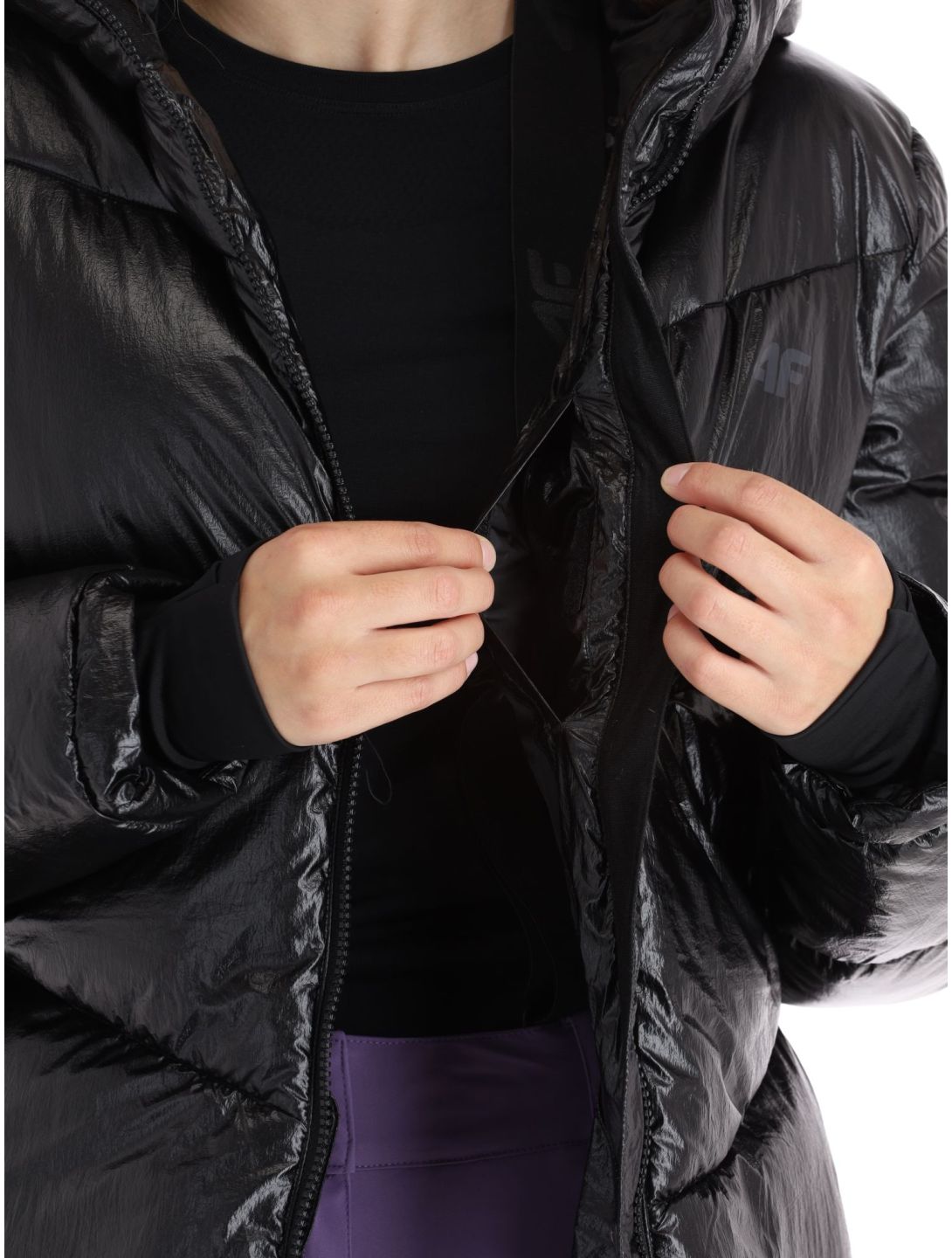 4F, Down Jacket  F277 chaqueta de plumas mujeres Black negro 