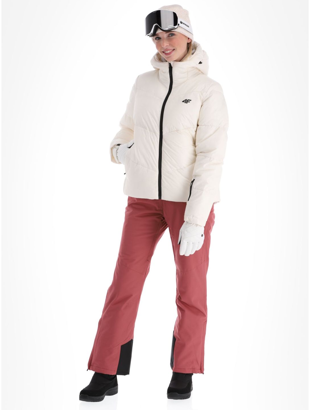 4F, Down Jacket  F277 chaqueta de plumas mujeres Off White blanco 