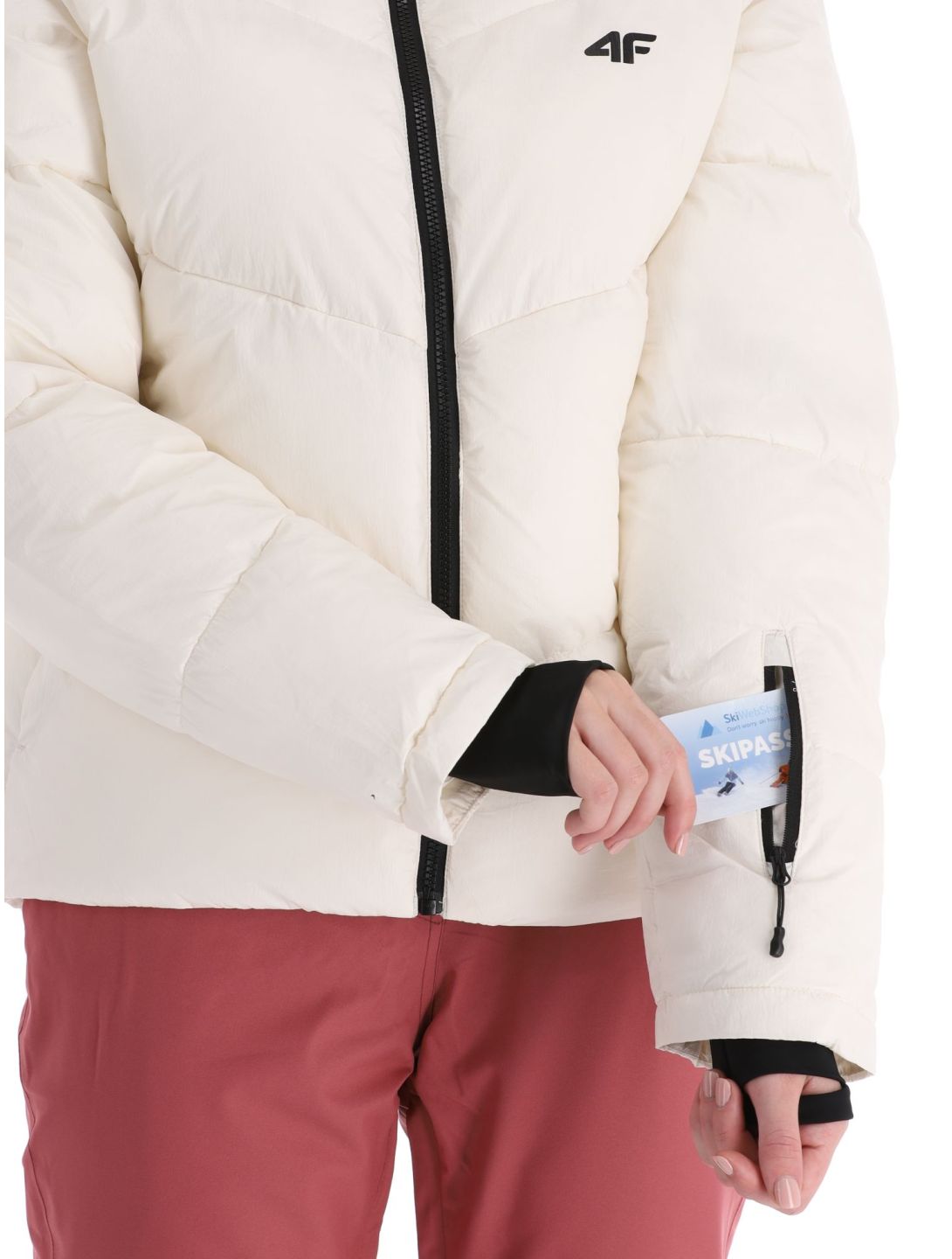 4F, Down Jacket  F277 chaqueta de plumas mujeres Off White blanco 