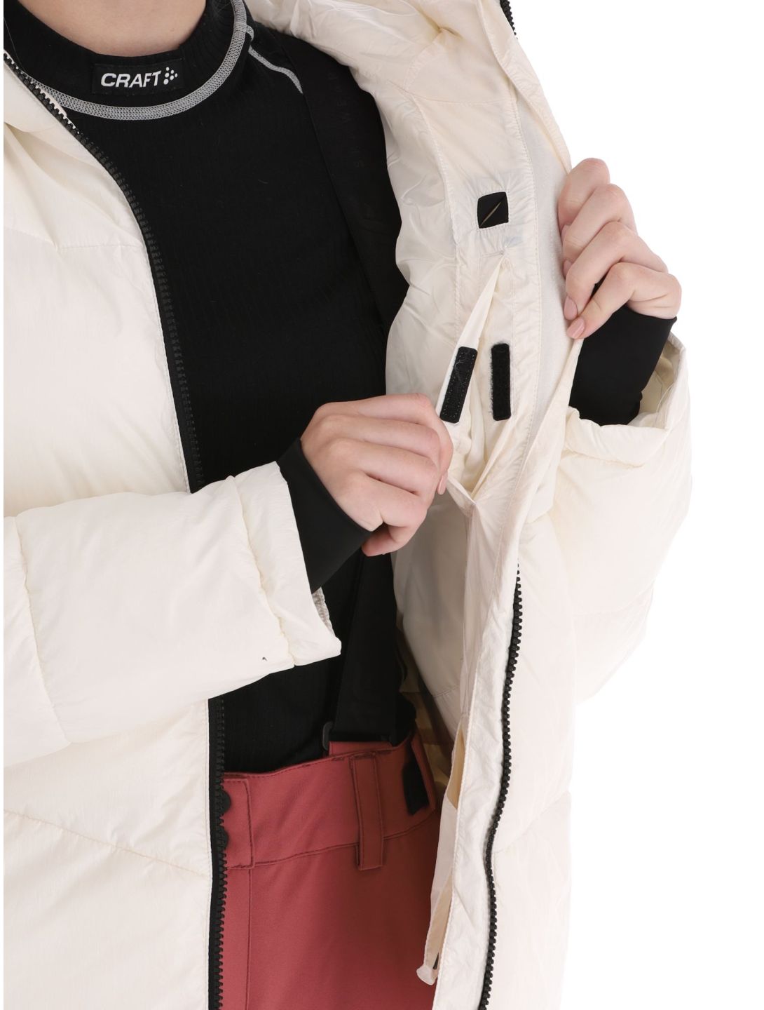 4F, Down Jacket  F277 chaqueta de plumas mujeres Off White blanco 