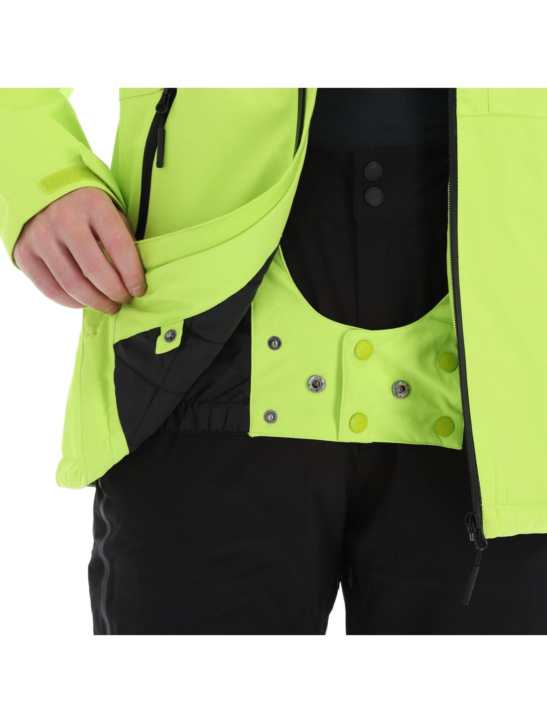 4F, H4Z20-KUMN003 chaqueta de esquí hombres canary verde