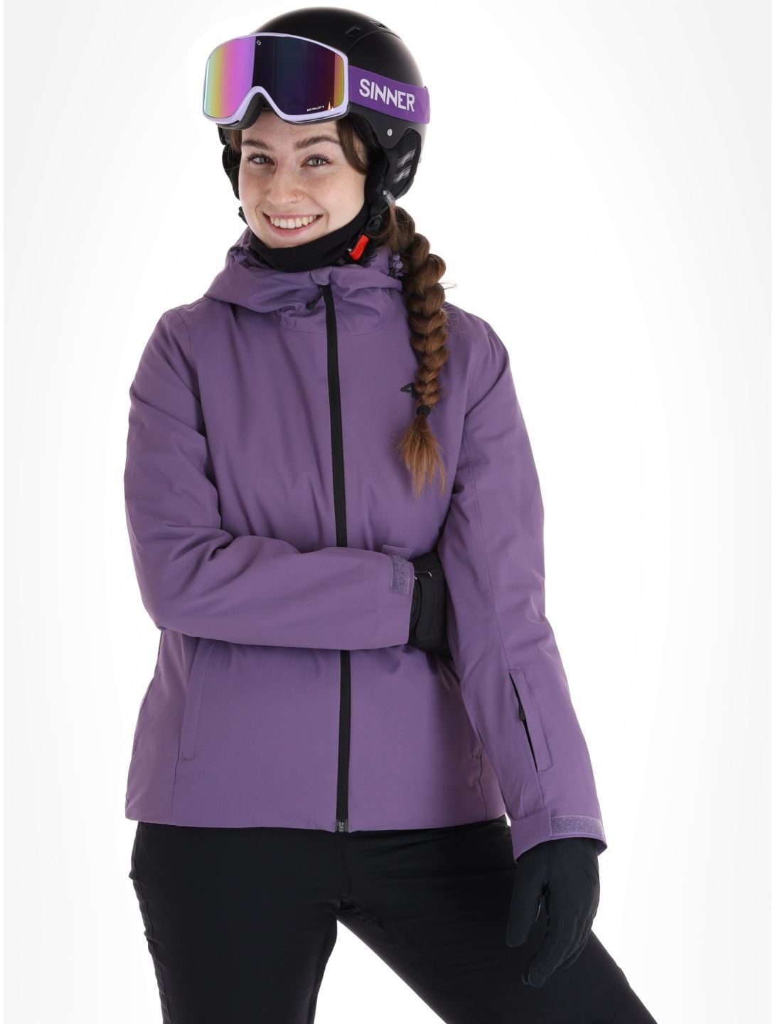 4F, Jacket  F120 chaqueta de esquí mujeres Dark Violet púrpura 