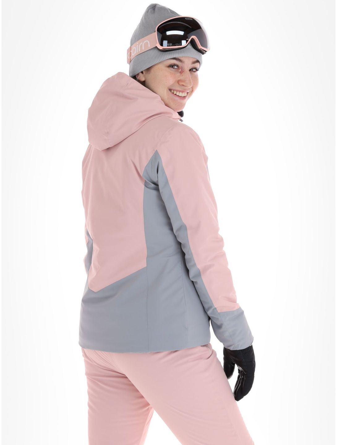 4F, Jacket  F121 chaqueta de esquí mujeres Light Pink gris, rosa 