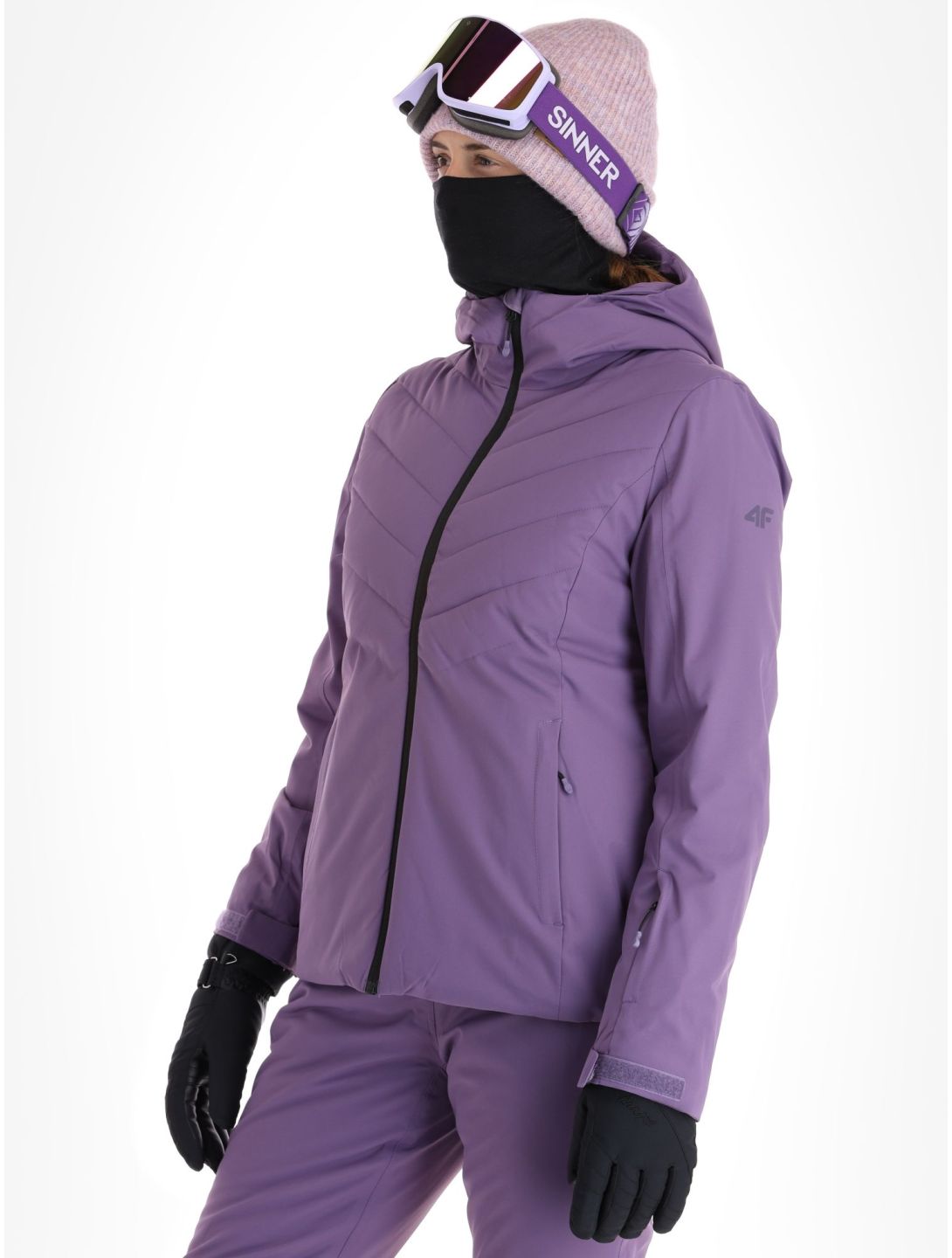 4F, Jacket  F122 chaqueta de esquí mujeres Dark Violet púrpura 