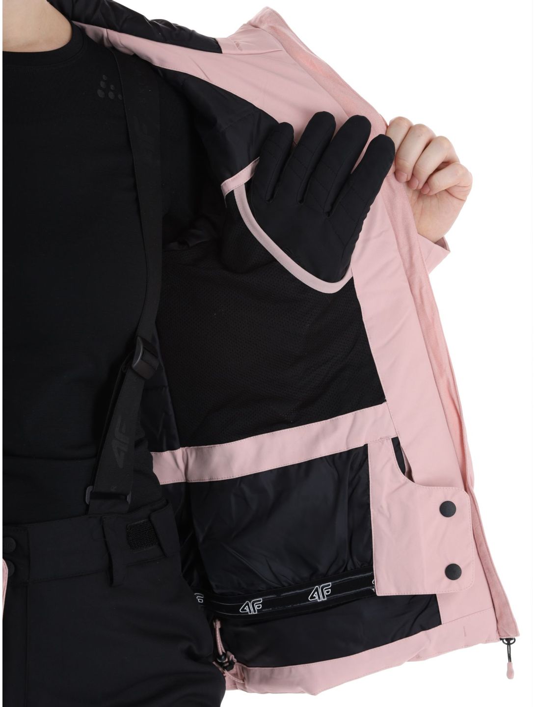 4F, Jacket  F122 chaqueta de esquí mujeres Light Pink rosa 