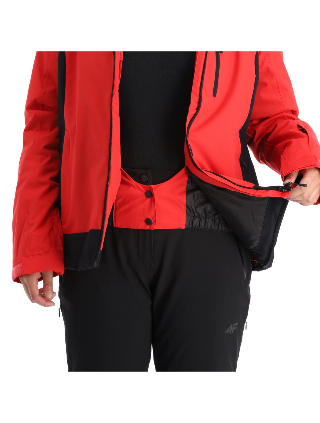 4F, Kudn002 chaqueta de esquí mujeres rojo 