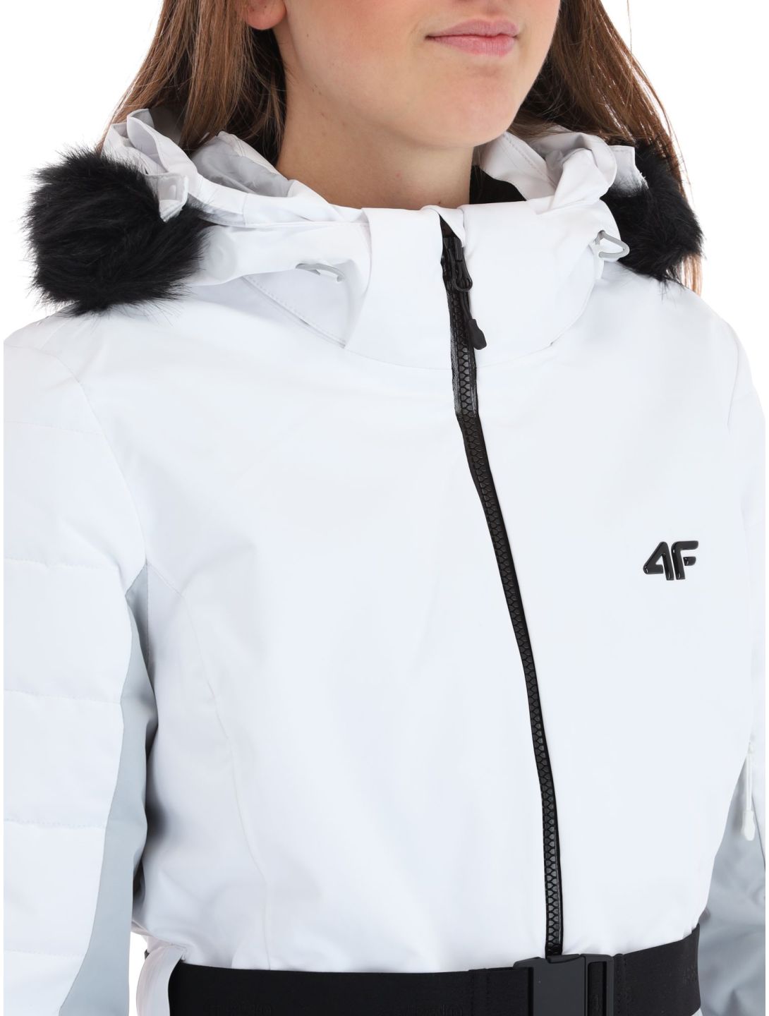 4F, Technical Jacket  F337 chaqueta de esquí mujeres Cold Light Grey gris 