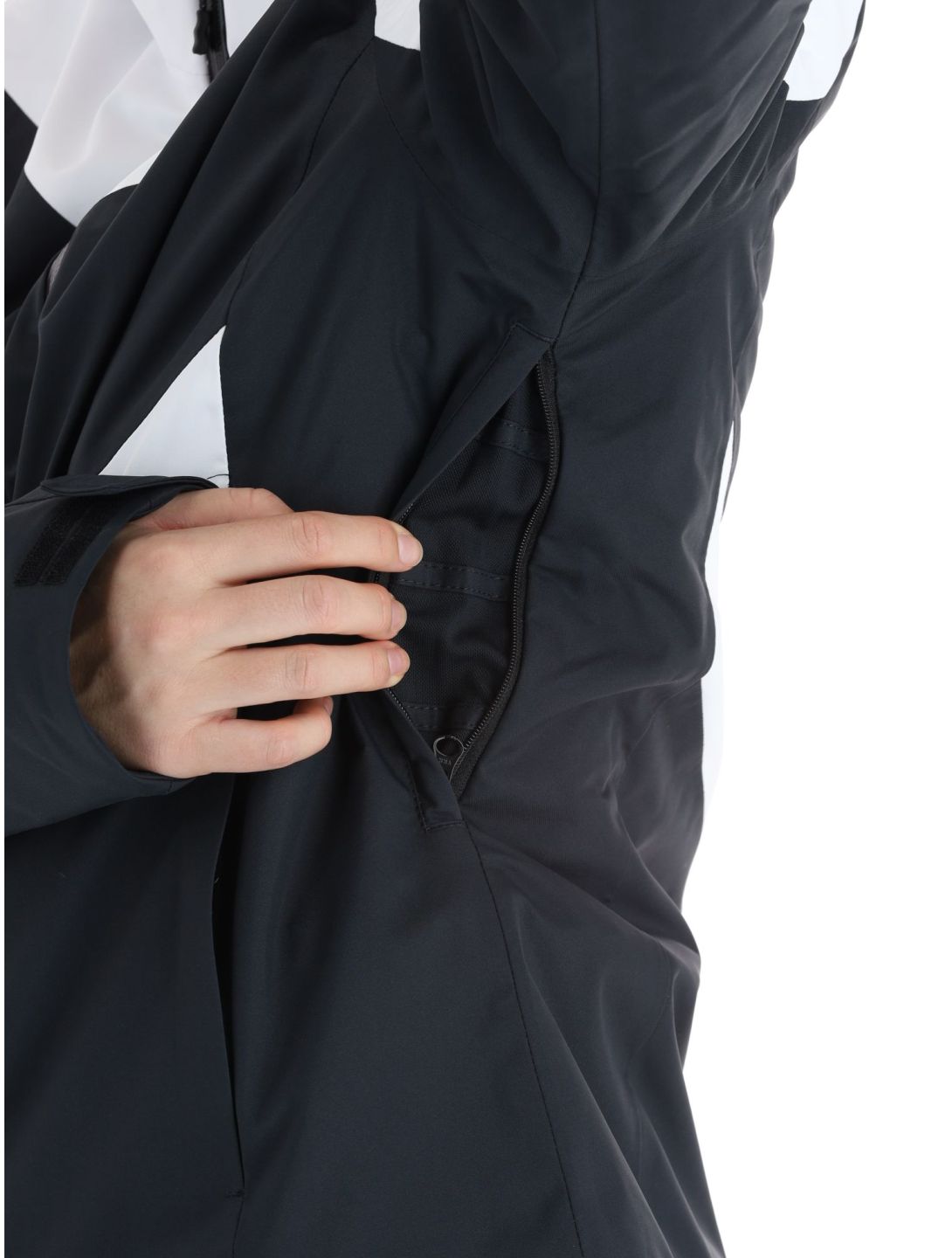 4F, Technical Jacket  F338 chaqueta de esquí mujeres Black blanco, negro 