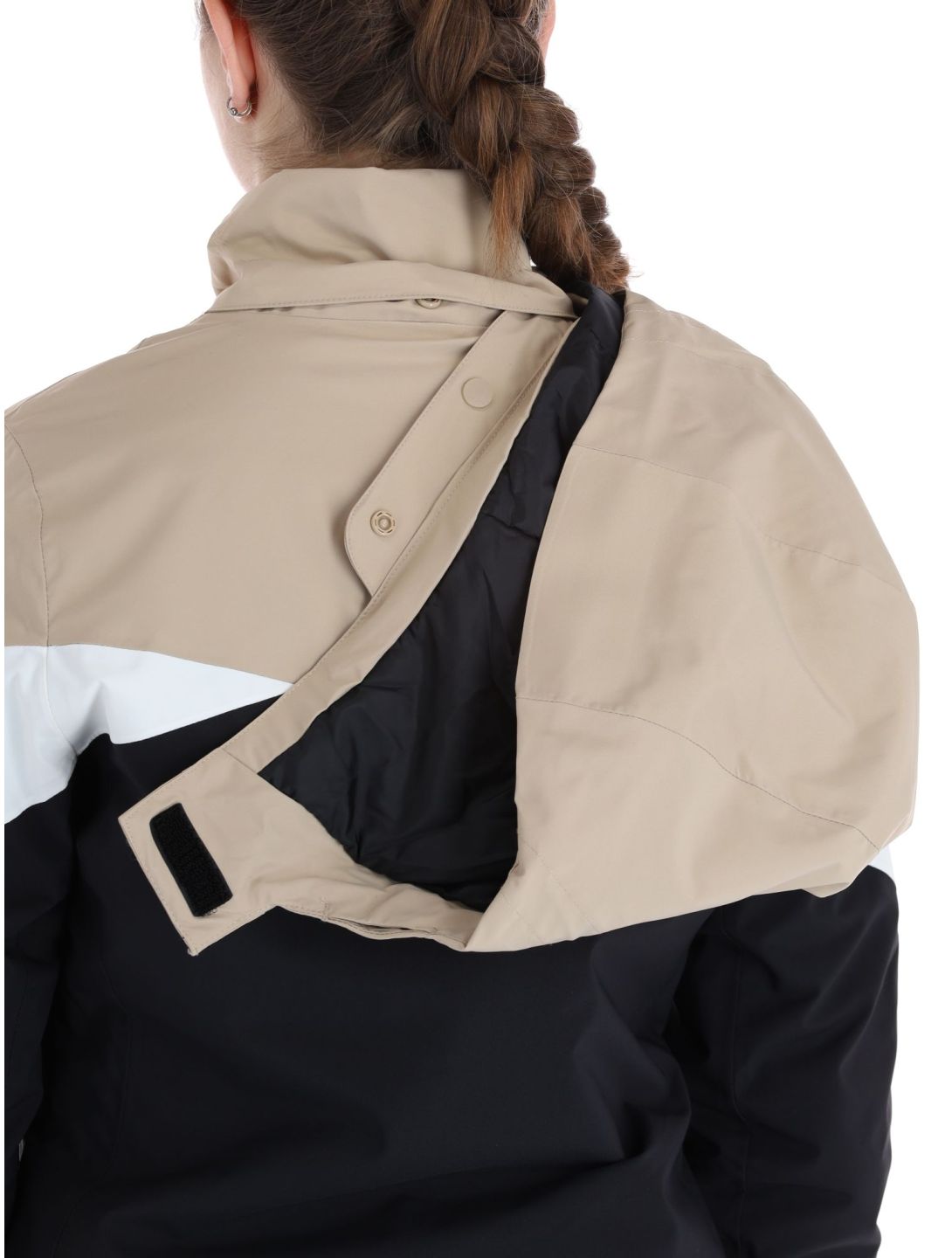 4F, Technical Jacket  F344 chaqueta de esquí mujeres Light Brown marrón, negro 