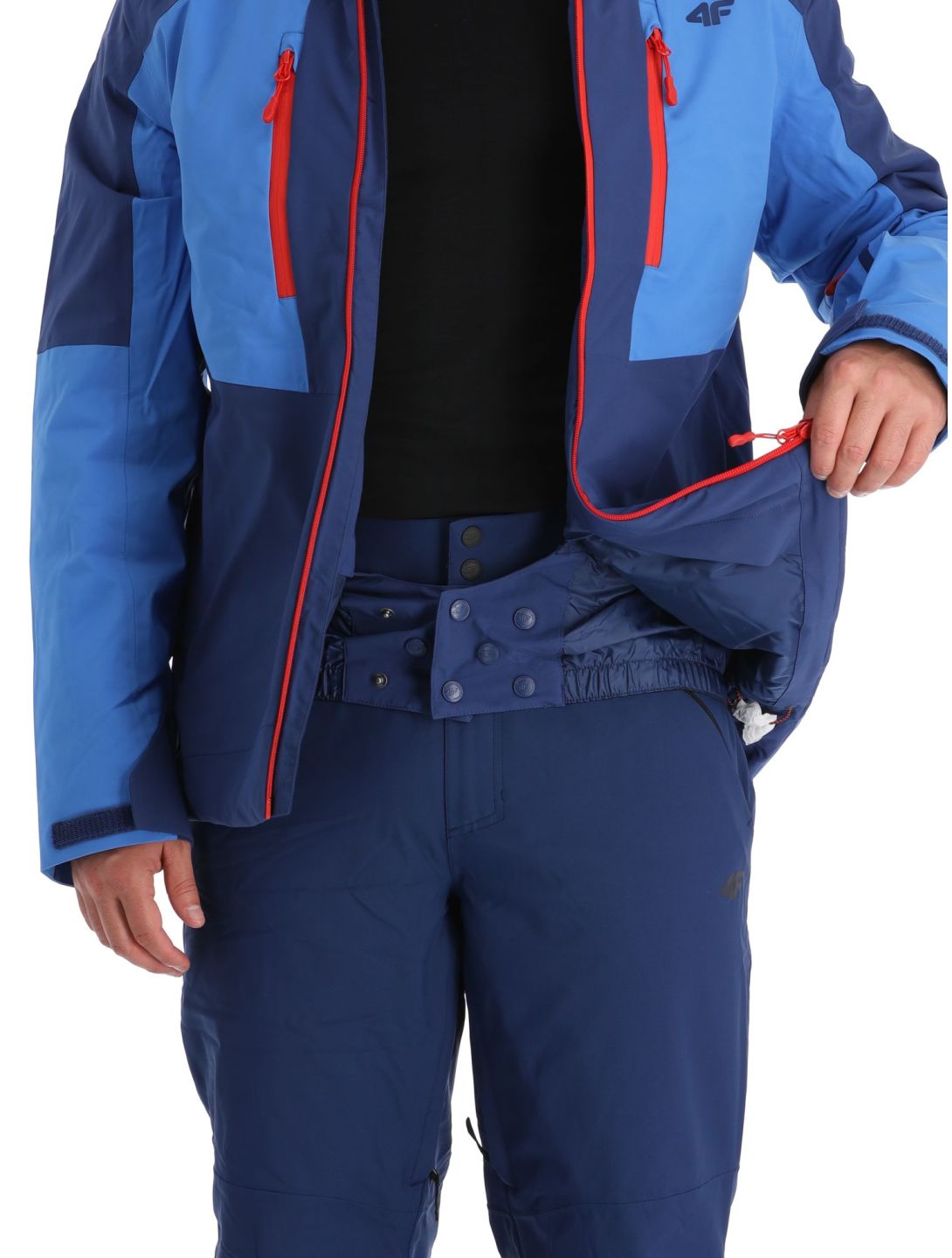 4F, Technical Jacket  M345 chaqueta de esquí hombres Navy azul 