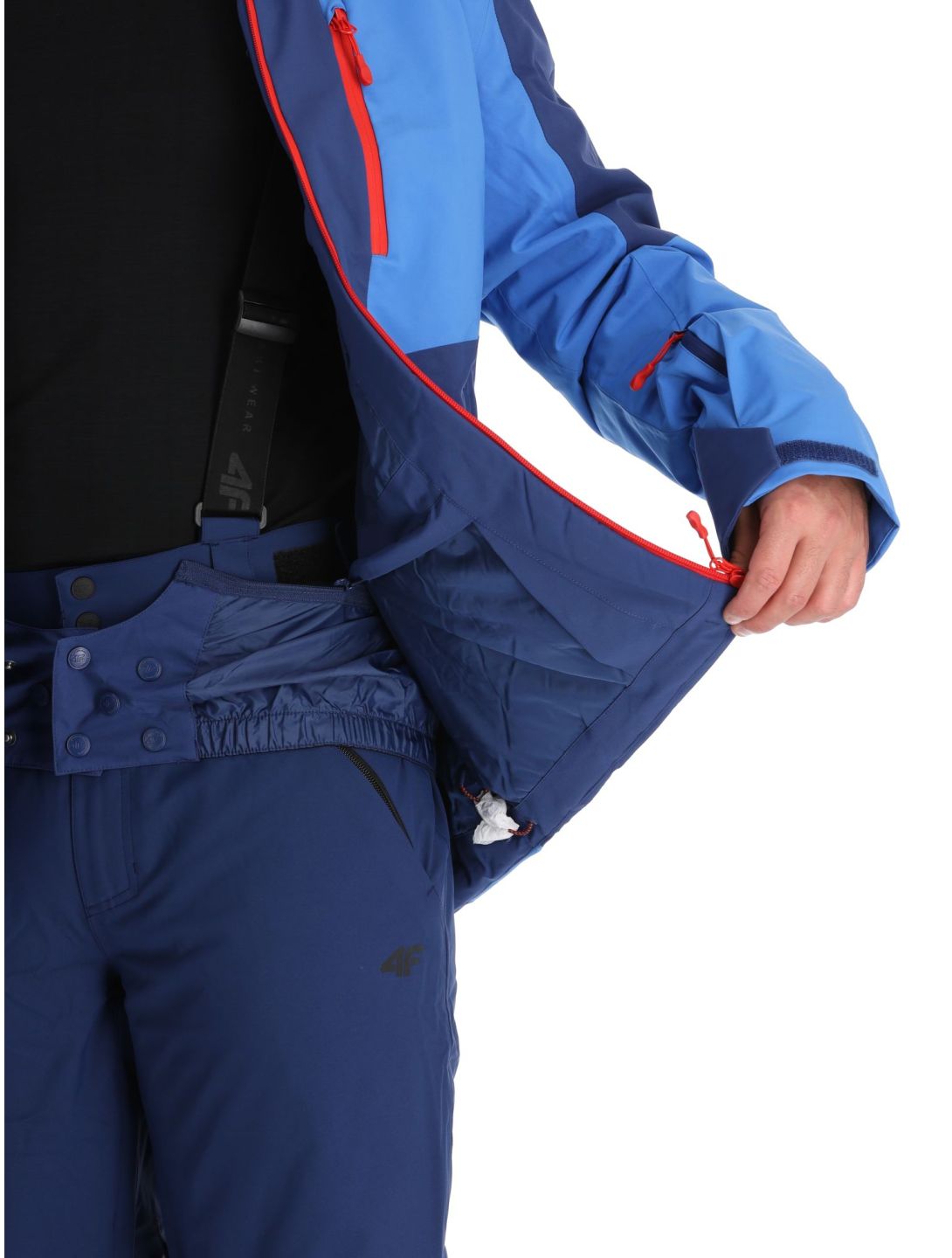 4F, Technical Jacket  M345 chaqueta de esquí hombres Navy azul 