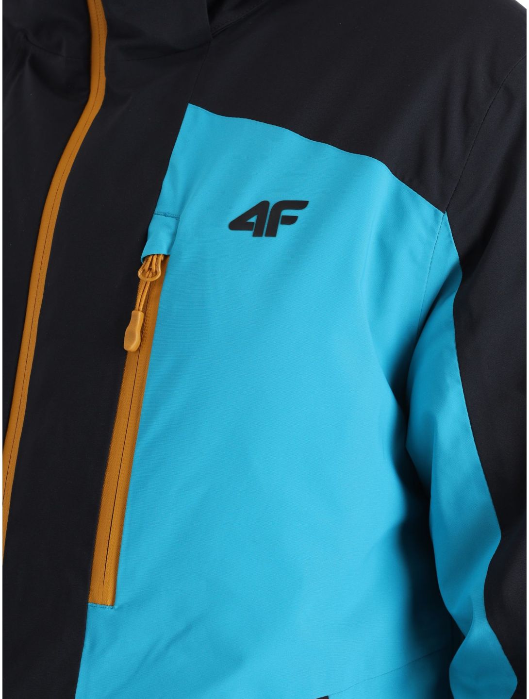 4F, Technical Jacket  M345 chaqueta de esquí hombres Turquoise negro, Turquoise 