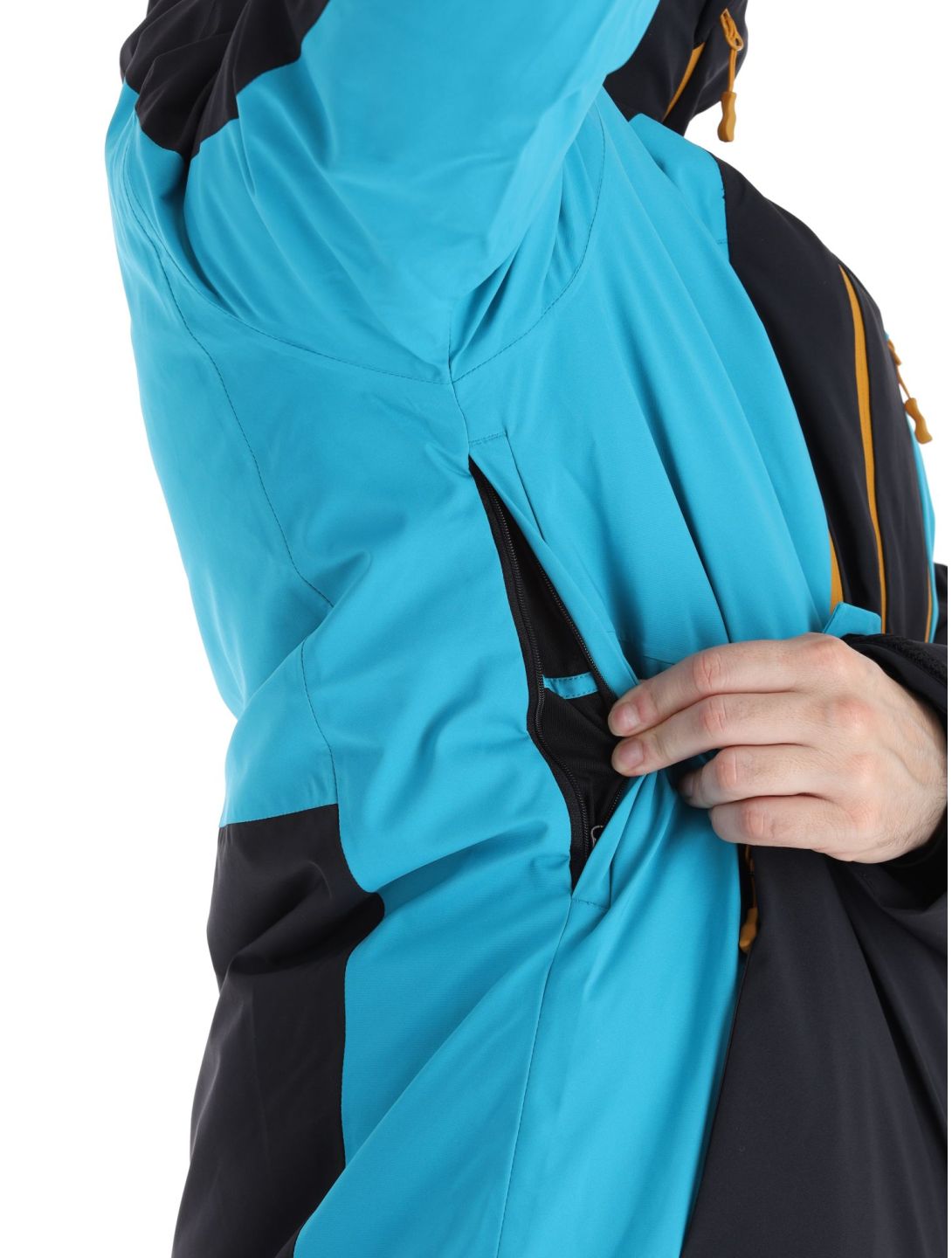 4F, Technical Jacket  M345 chaqueta de esquí hombres Turquoise negro, Turquoise 