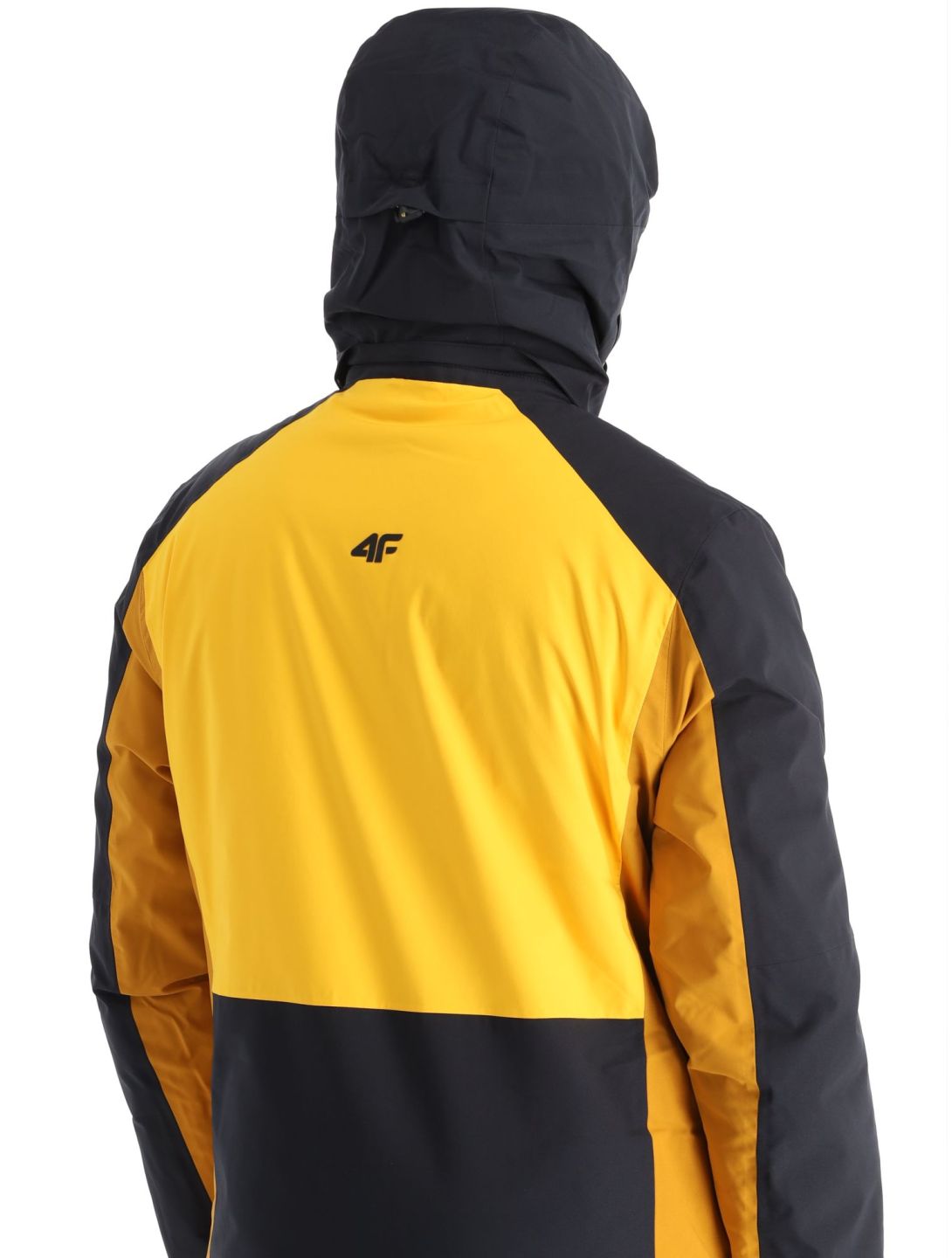 4F, Technical Jacket  M345 chaqueta de esquí hombres Yellow amarillo, marrón, negro 