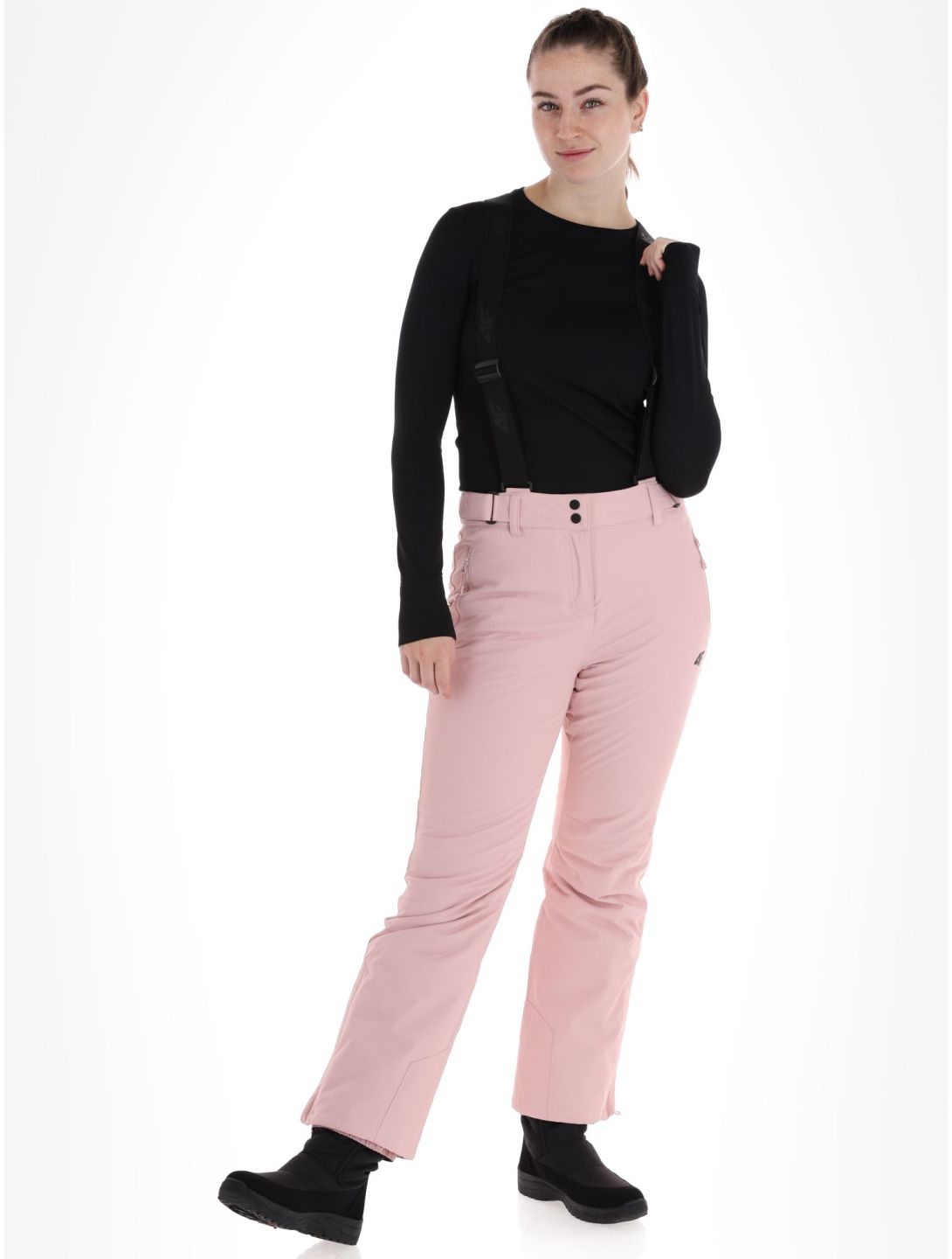 4F, Trousers Fnk  F419 pantalones de esquí mujeres Light Pink rosa 