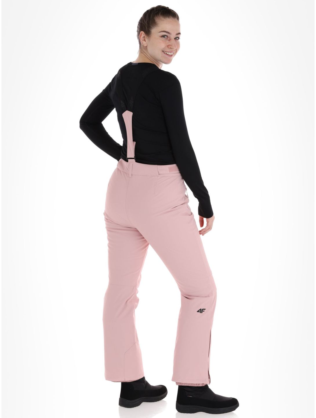 4F, Trousers Fnk  F419 pantalones de esquí mujeres Light Pink rosa 