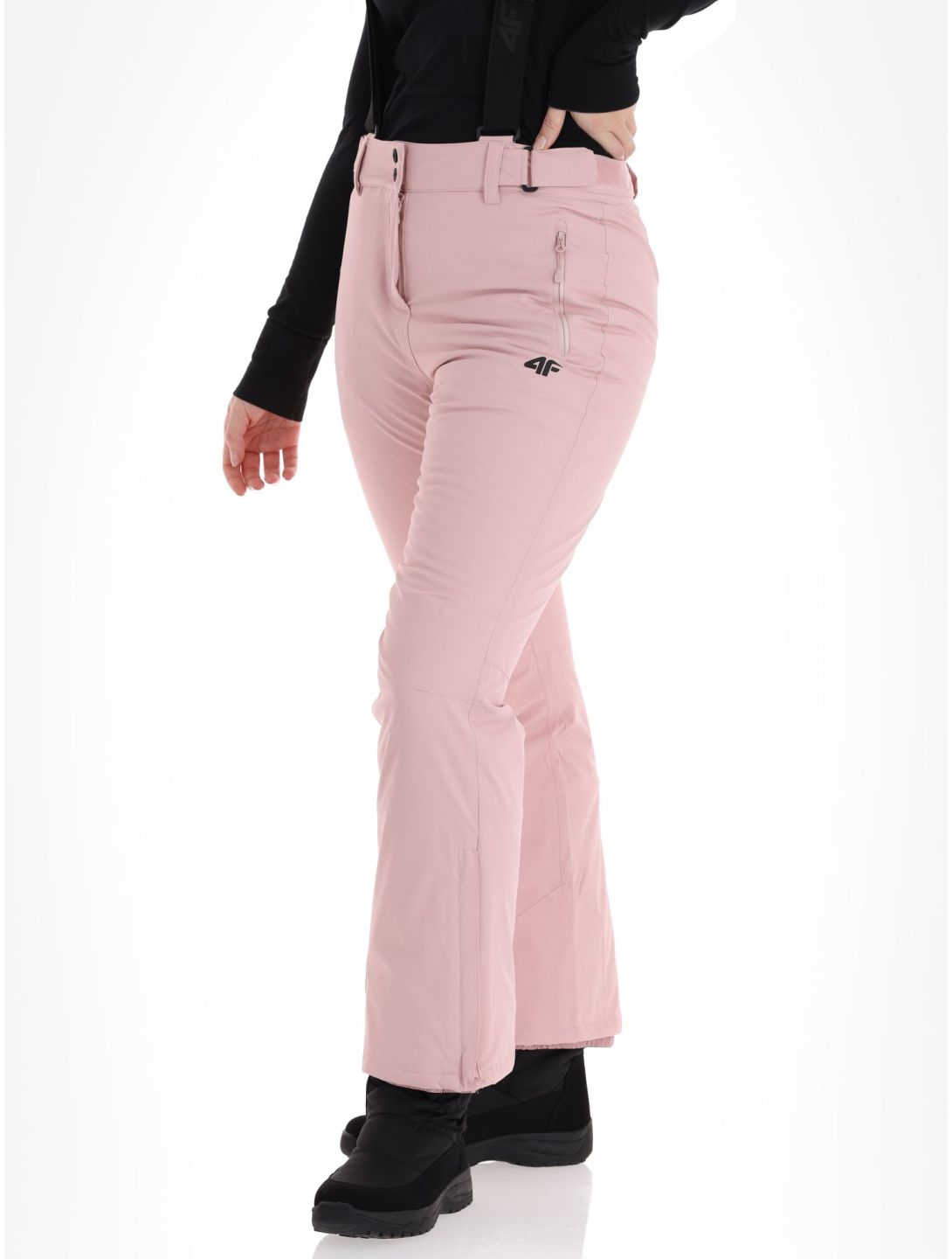 4F, Trousers Fnk  F419 pantalones de esquí mujeres Light Pink rosa 