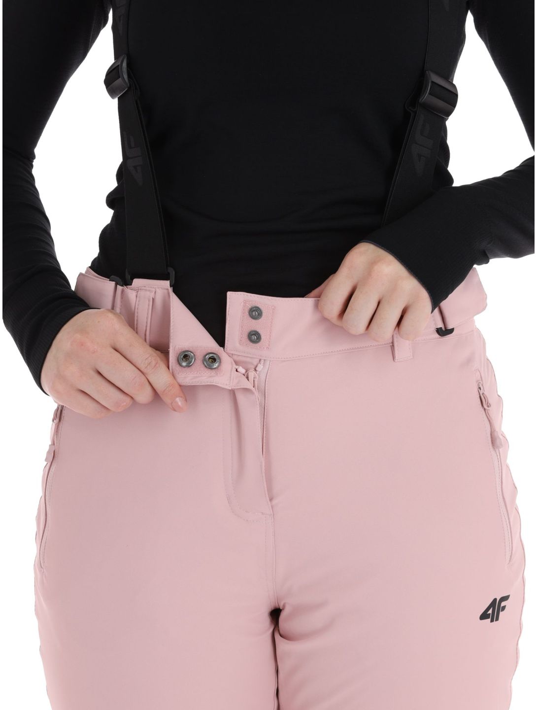 4F, Trousers Fnk  F419 pantalones de esquí mujeres Light Pink rosa 