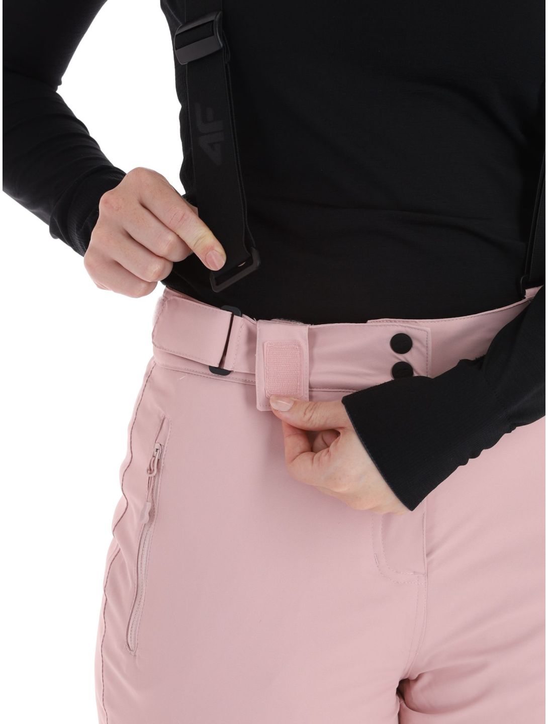 4F, Trousers Fnk  F419 pantalones de esquí mujeres Light Pink rosa 