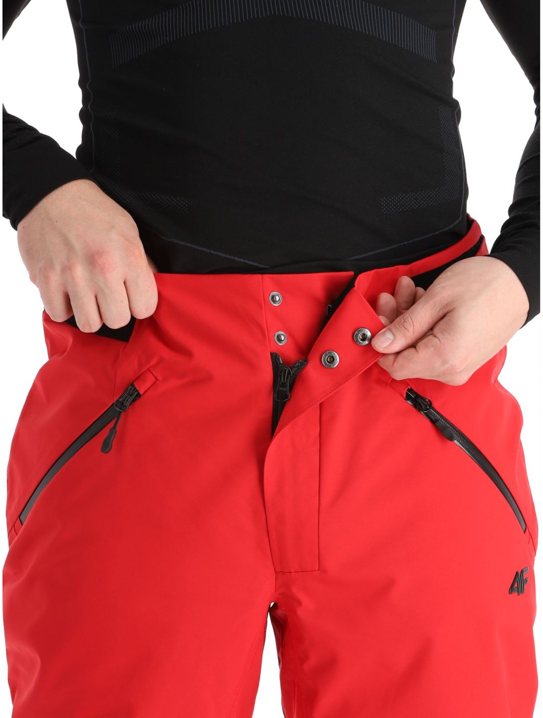 4F, Trousers Fnk  M343 pantalones de esquí hombres Dark Red rojo 