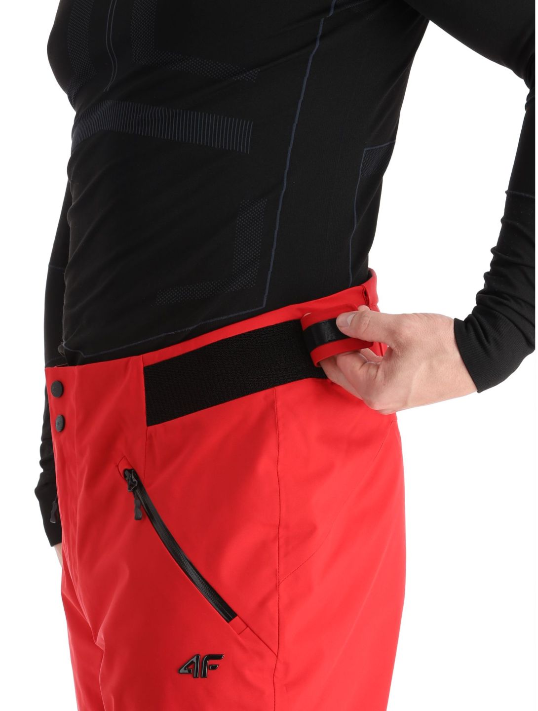 4F, Trousers Fnk  M343 pantalones de esquí hombres Dark Red rojo 