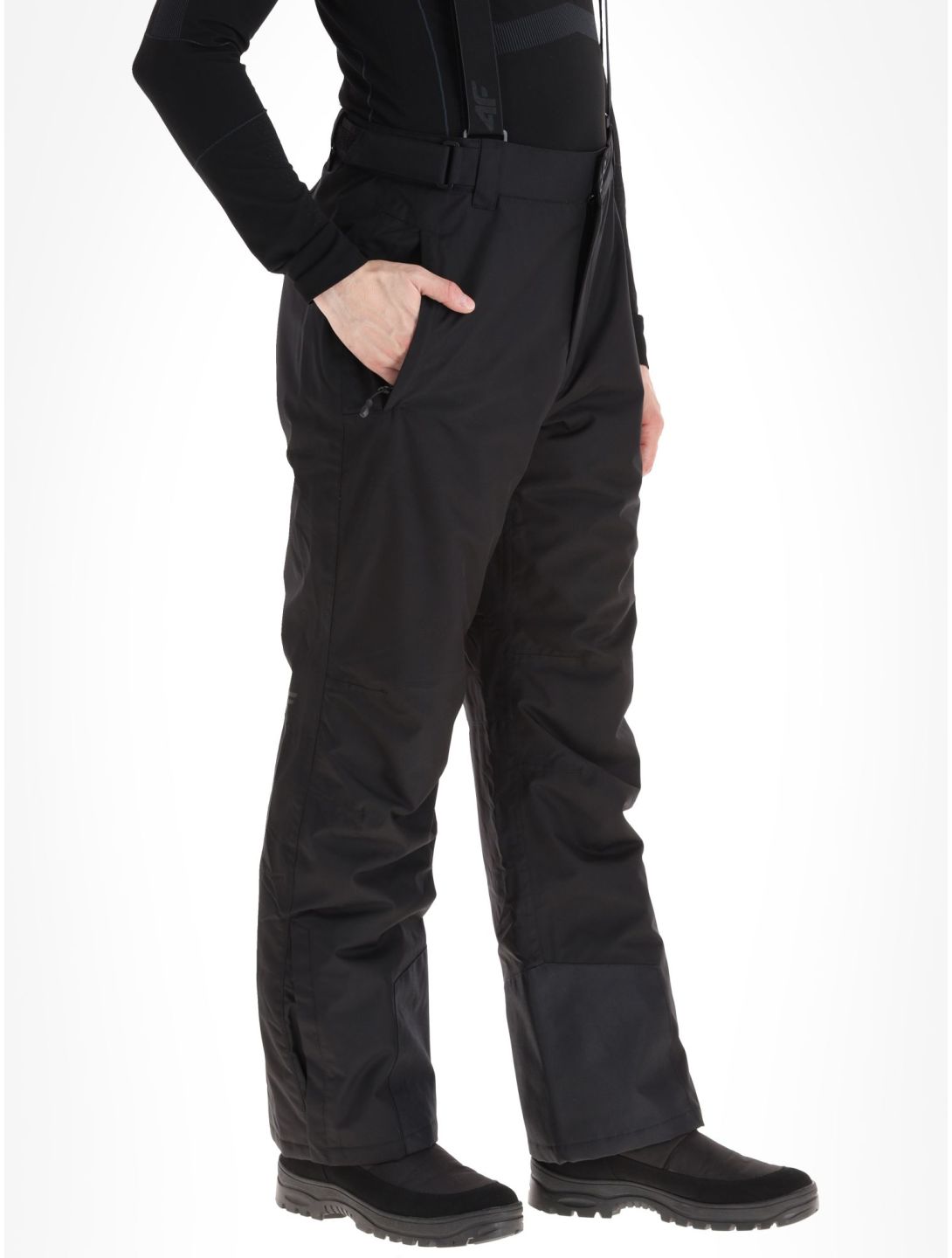 4F, Trousers Fnk  M361 pantalones de esquí hombres Deep Black negro 