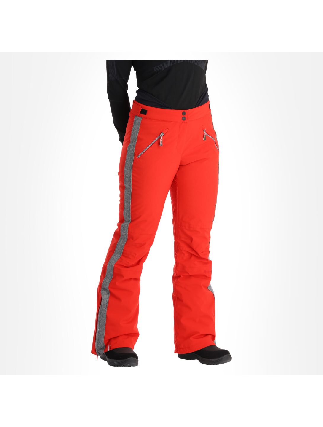 Almgwand, Schusselkopf pantalones de esquí mujeres gris, rojo 