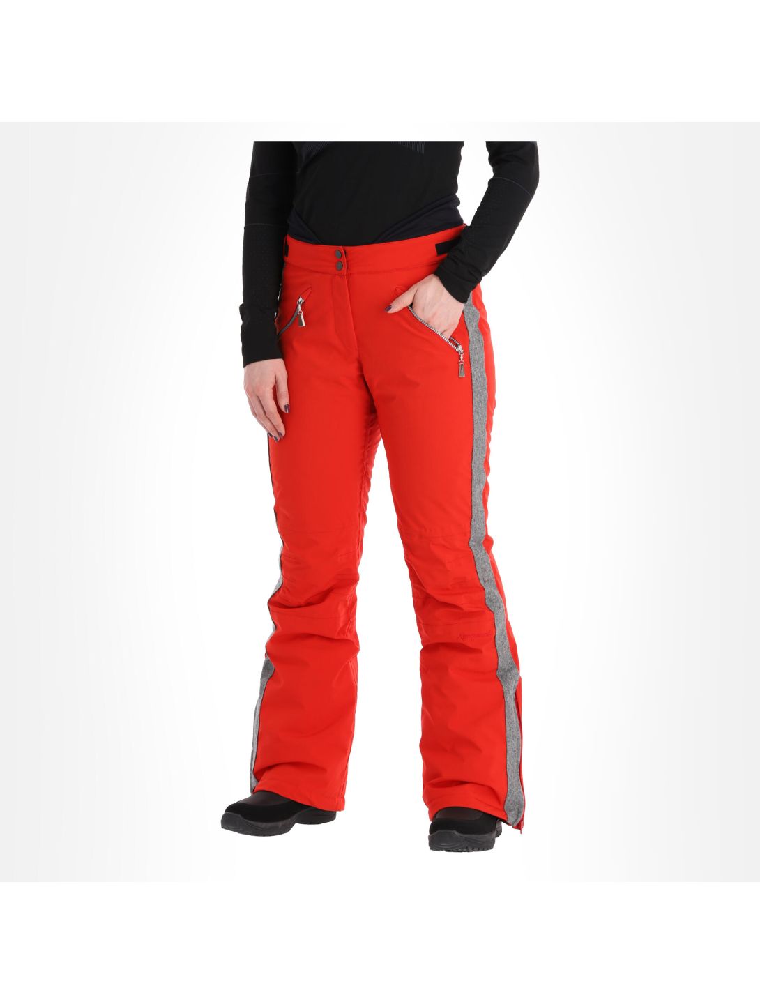 Almgwand, Schusselkopf pantalones de esquí mujeres gris, rojo 