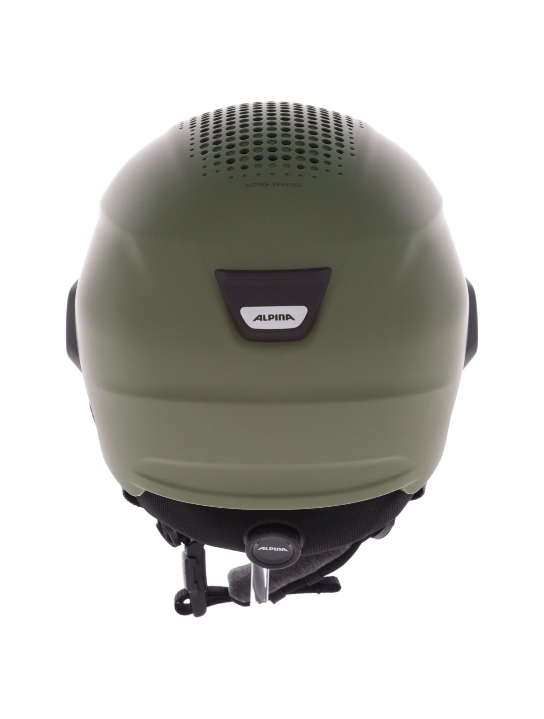 Alpina, Alto Q-Lite casco con visera unisex Olive Matt verde 