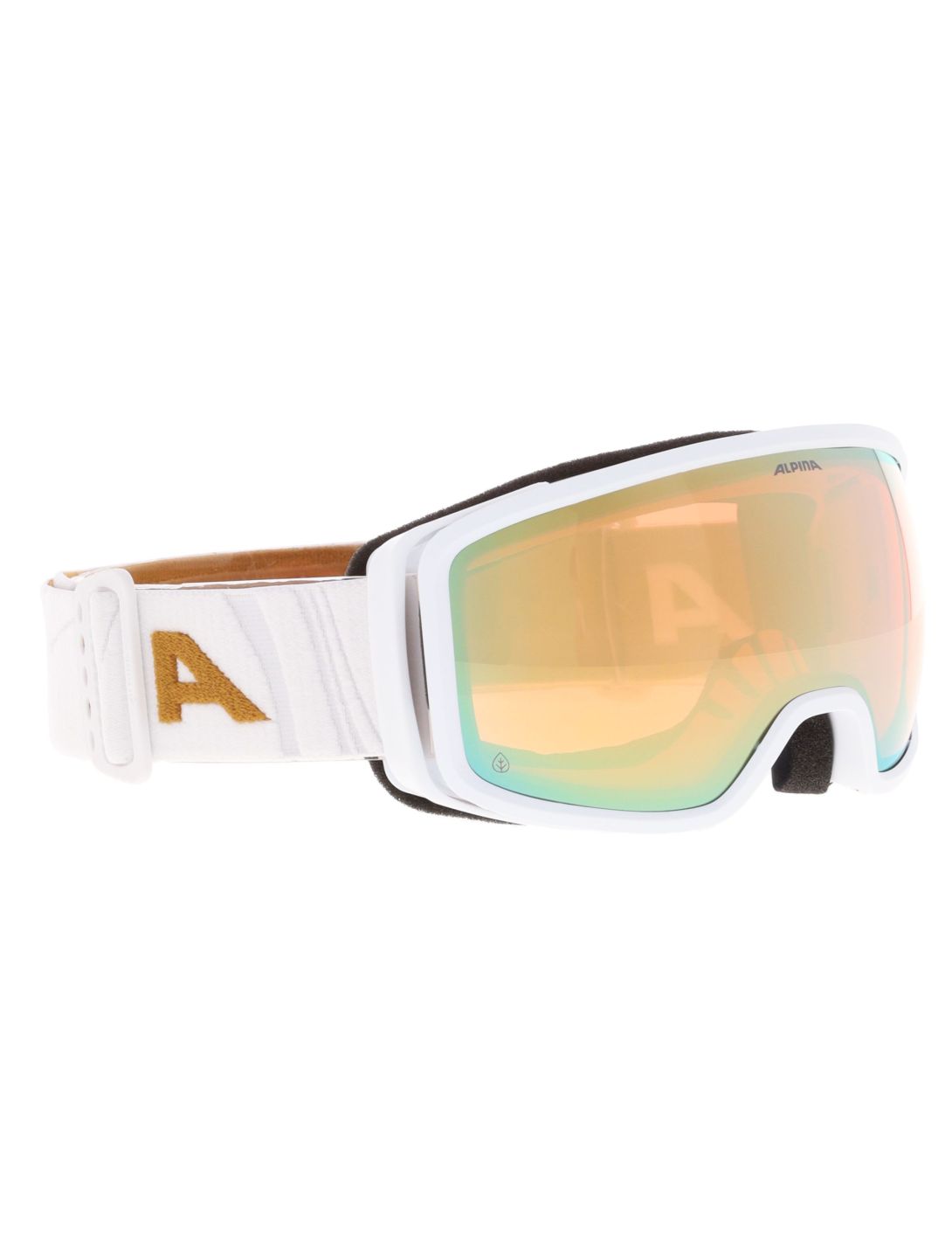 Alpina, Bivio Q gafas de esquí unisex White Gold Matt blanco, Goud 